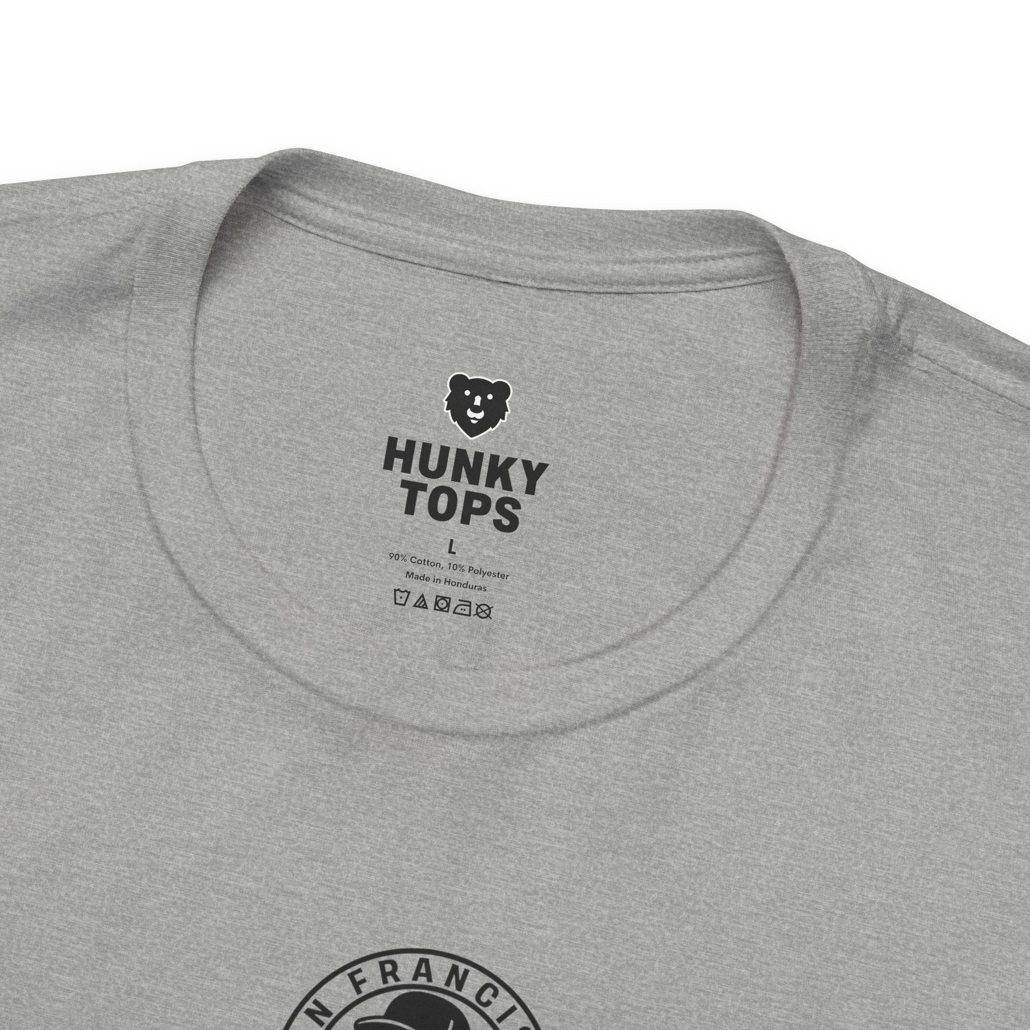 Castro Clones Gay T-Shirt - Hunky Tops #color_Athletic Heather