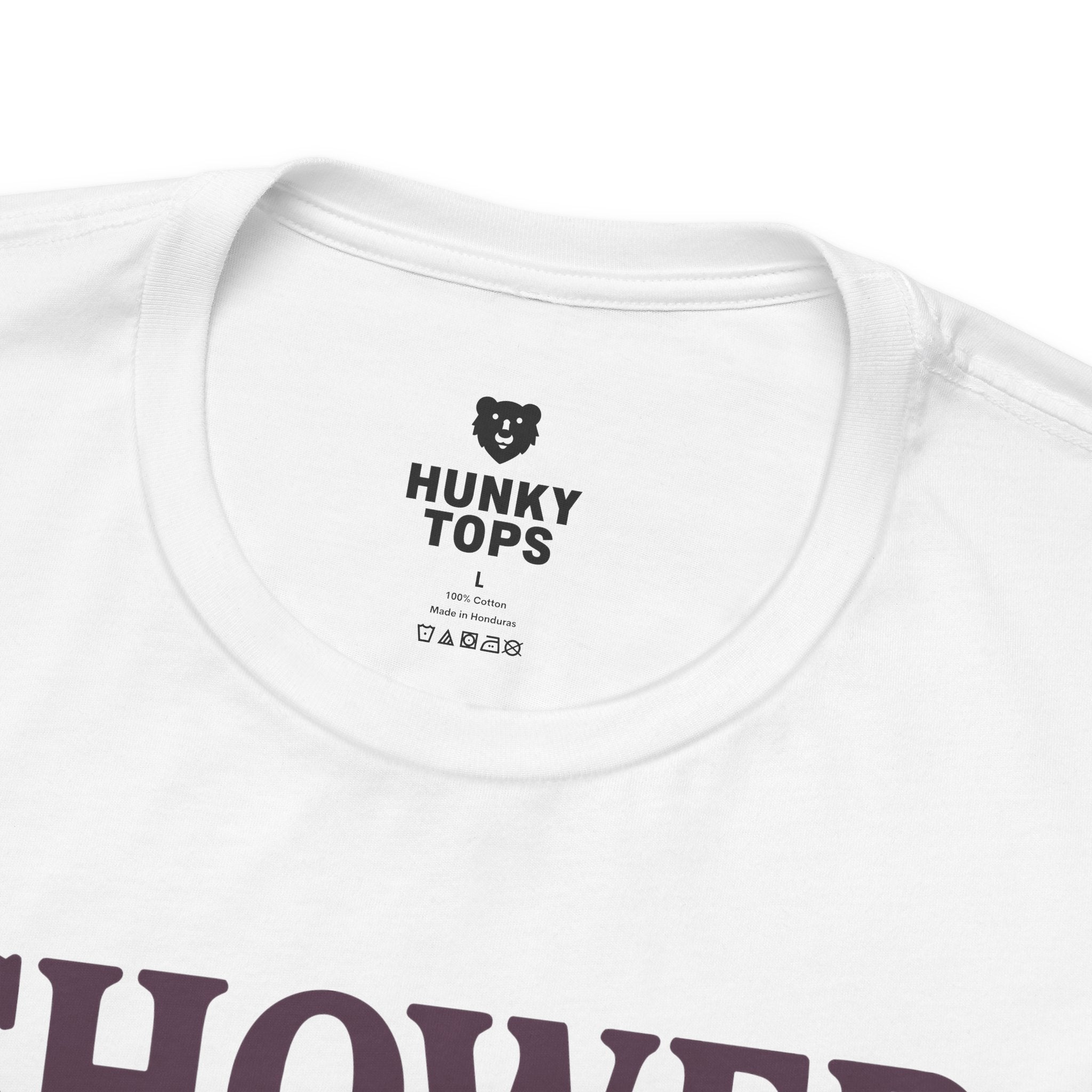 Shower Vintage Eggplant T-Shirt - Hunky Tops #color_White