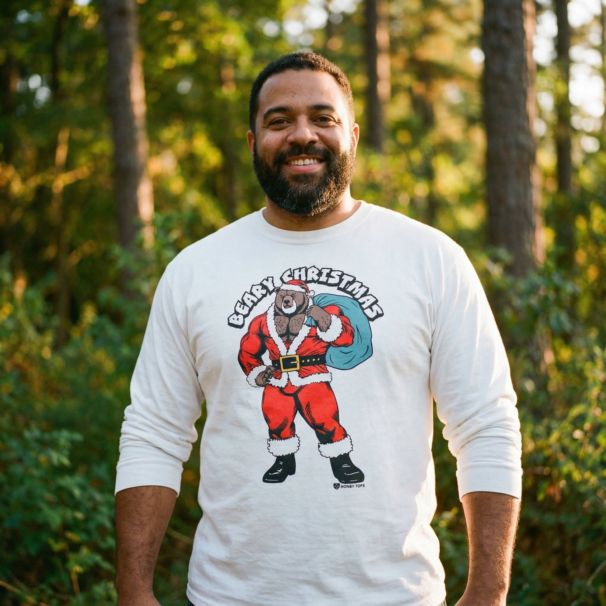 Beary Christmas Long-Sleeve T-Shirt #color_White