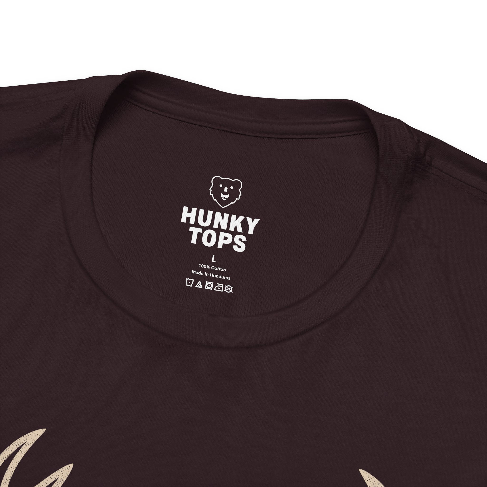 Gay And Horny T-Shirt - Hunky Tops #color_Oxblood Black