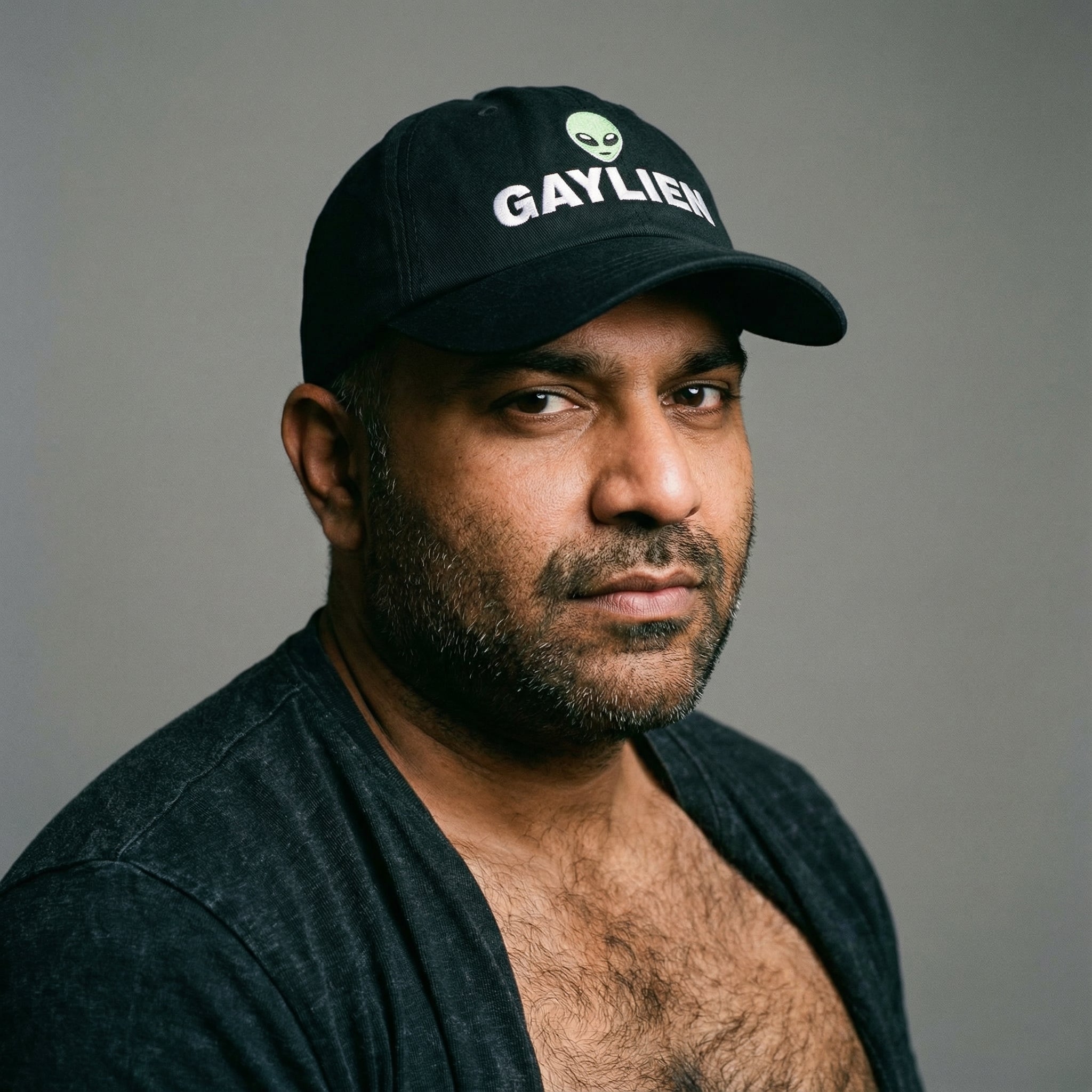 Gaylien Embroidered Dad Cap #color_Black