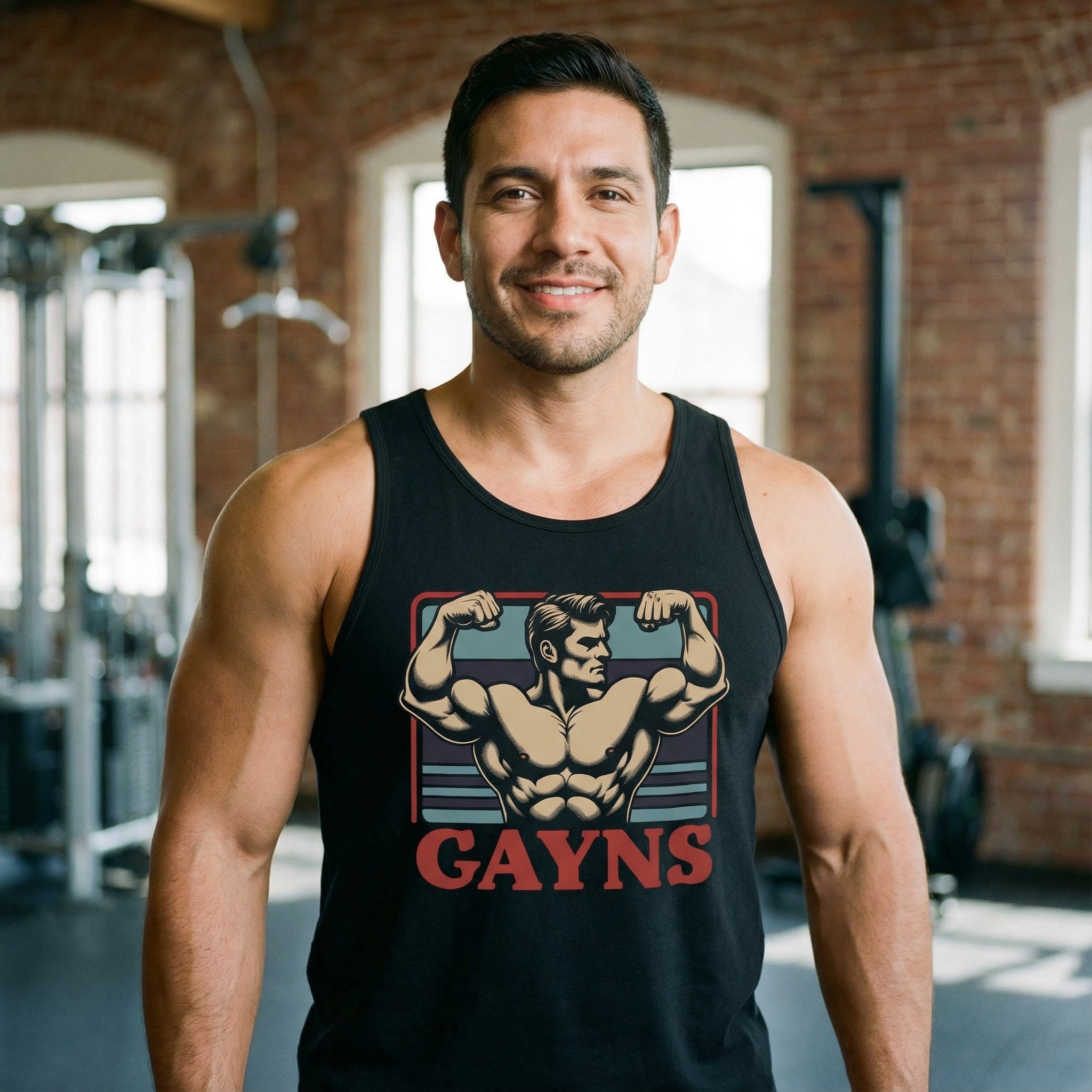 Gayns Muscle Tank #color_Black