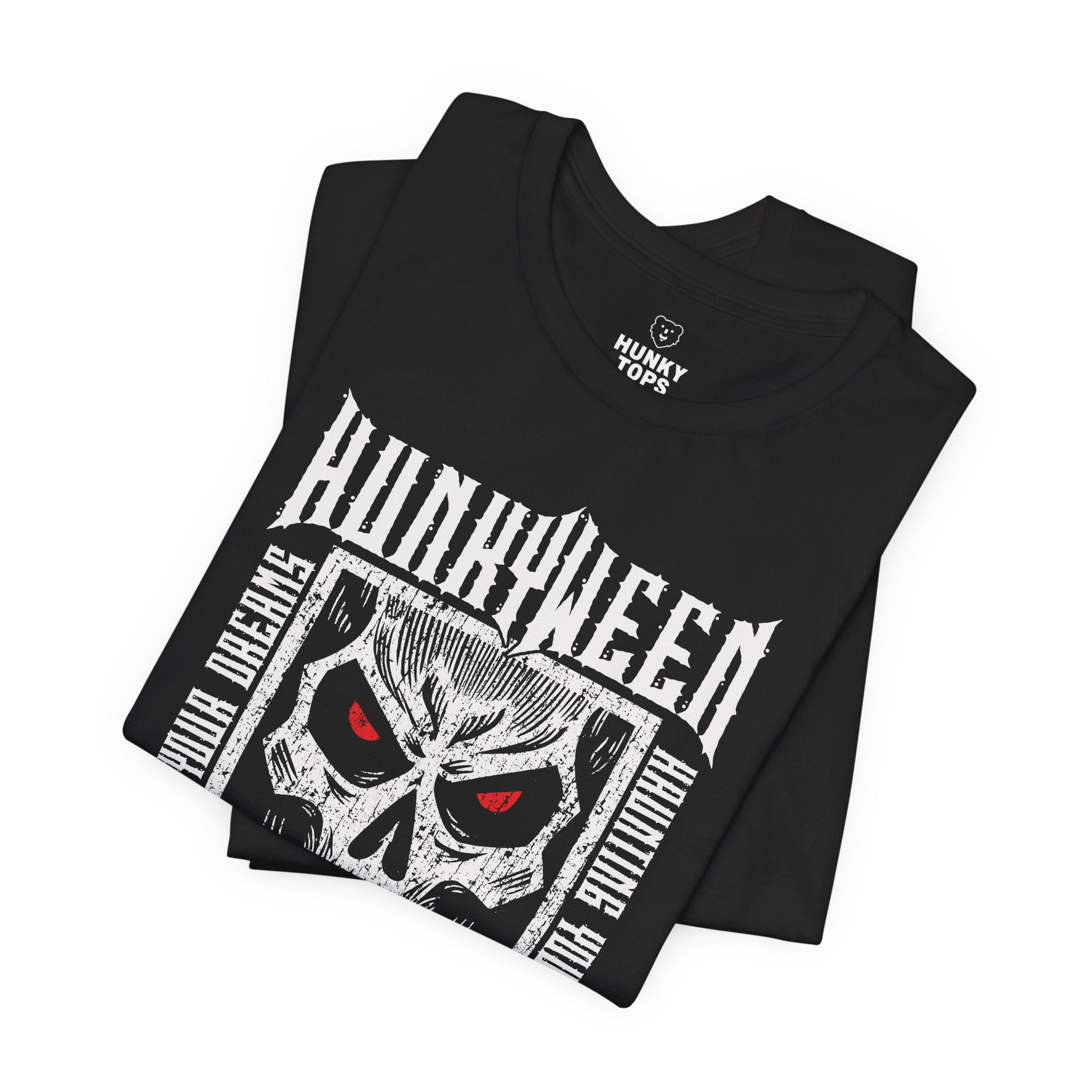 Hunkyween Gay Halloween T-Shirt - Hunky Tops #color_Black