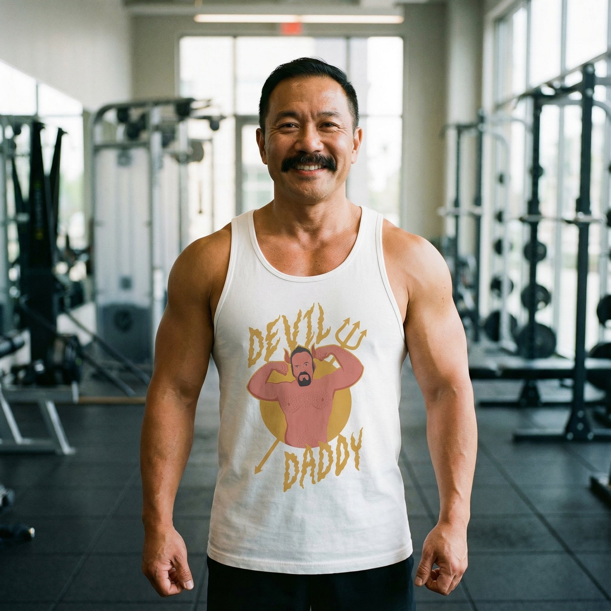 Devil Daddy Tank Top #color_White