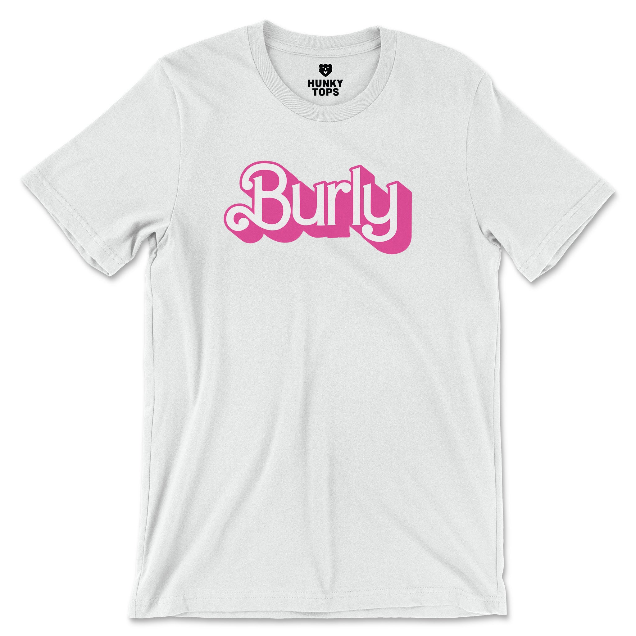 Burly T-Shirt - Celebrating Strength and Charm - Hunky Tops #color_White