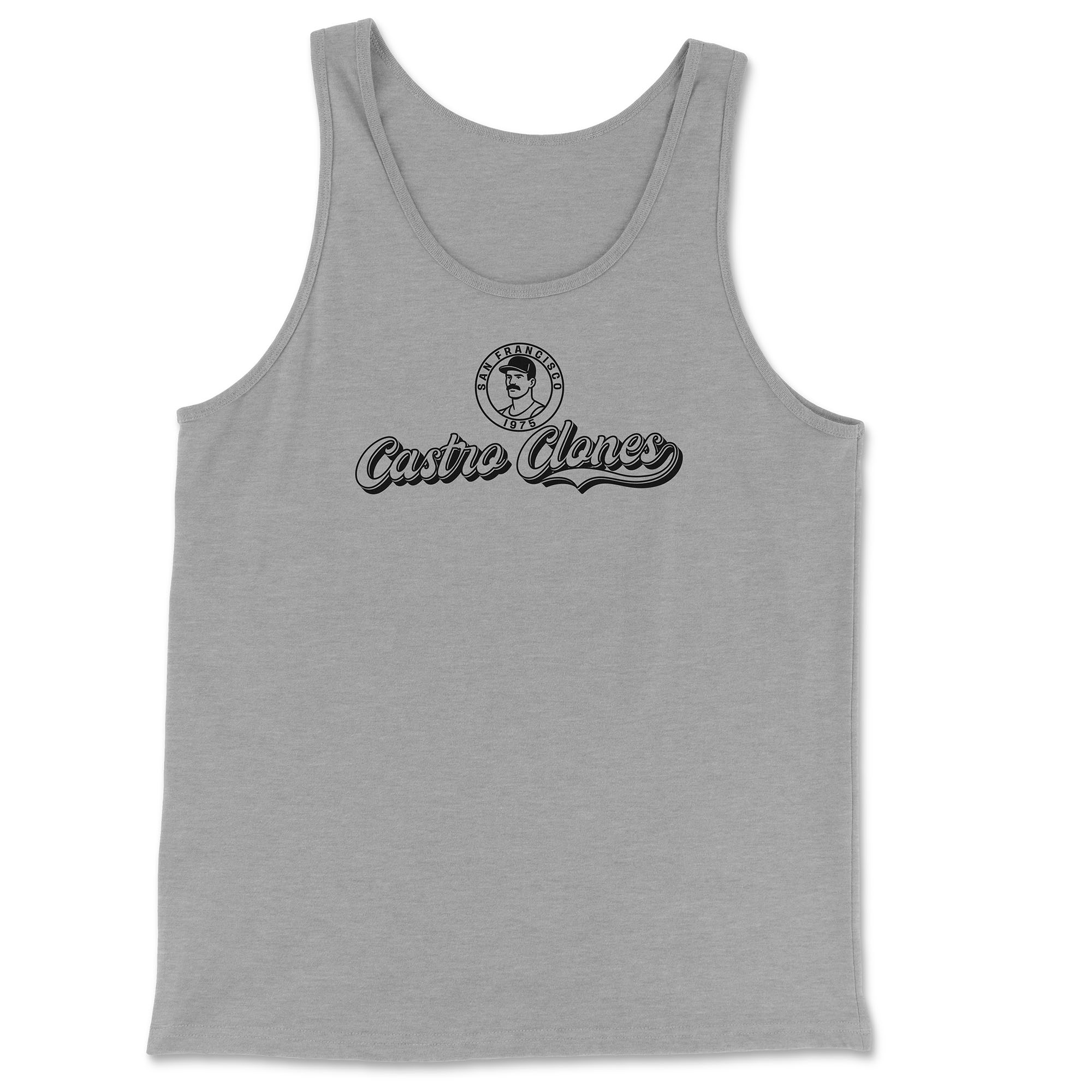 Castro Clones Gay Tank Top - Hunky Tops #color_Athletic Heather