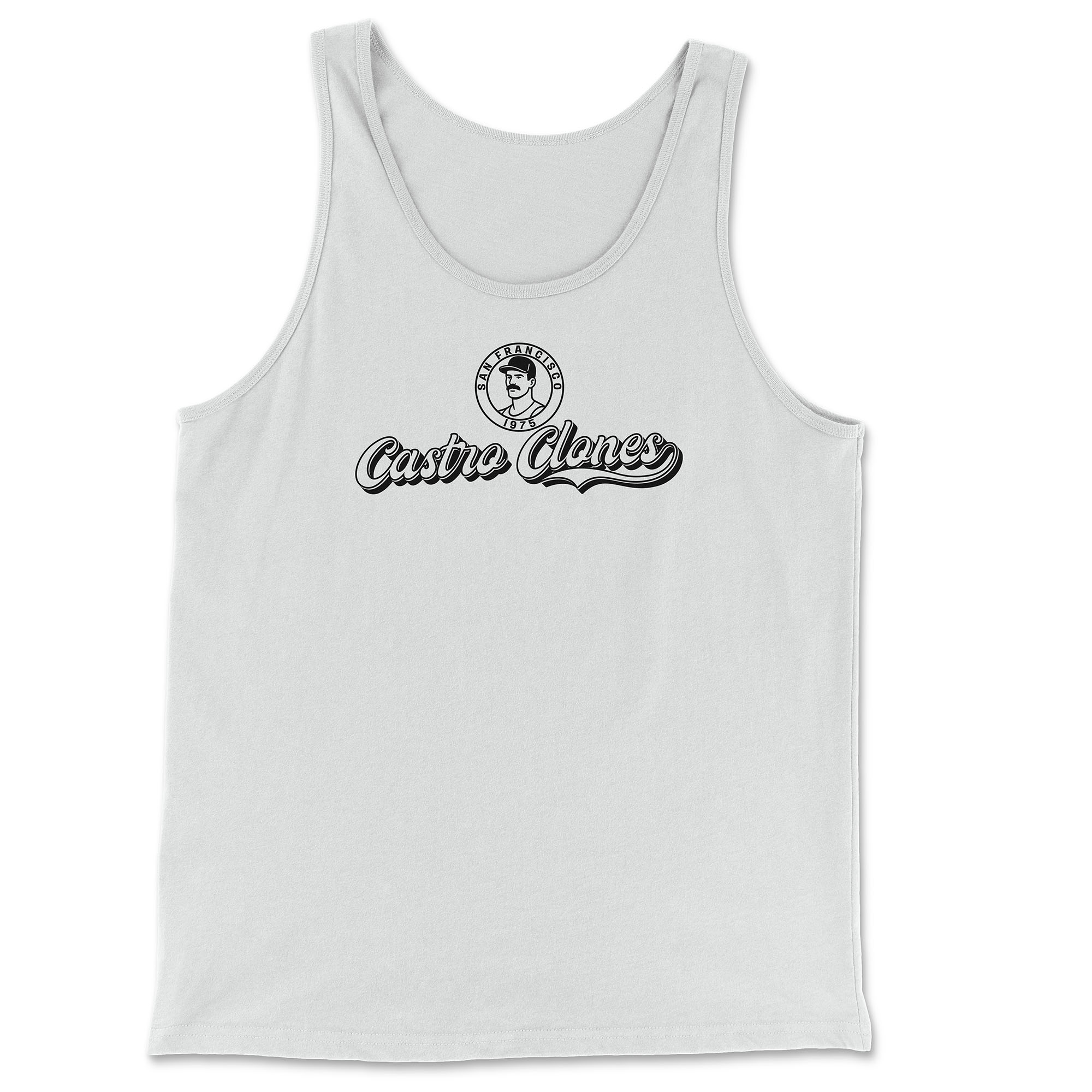 Castro Clones Gay Tank Top - Hunky Tops #color_White