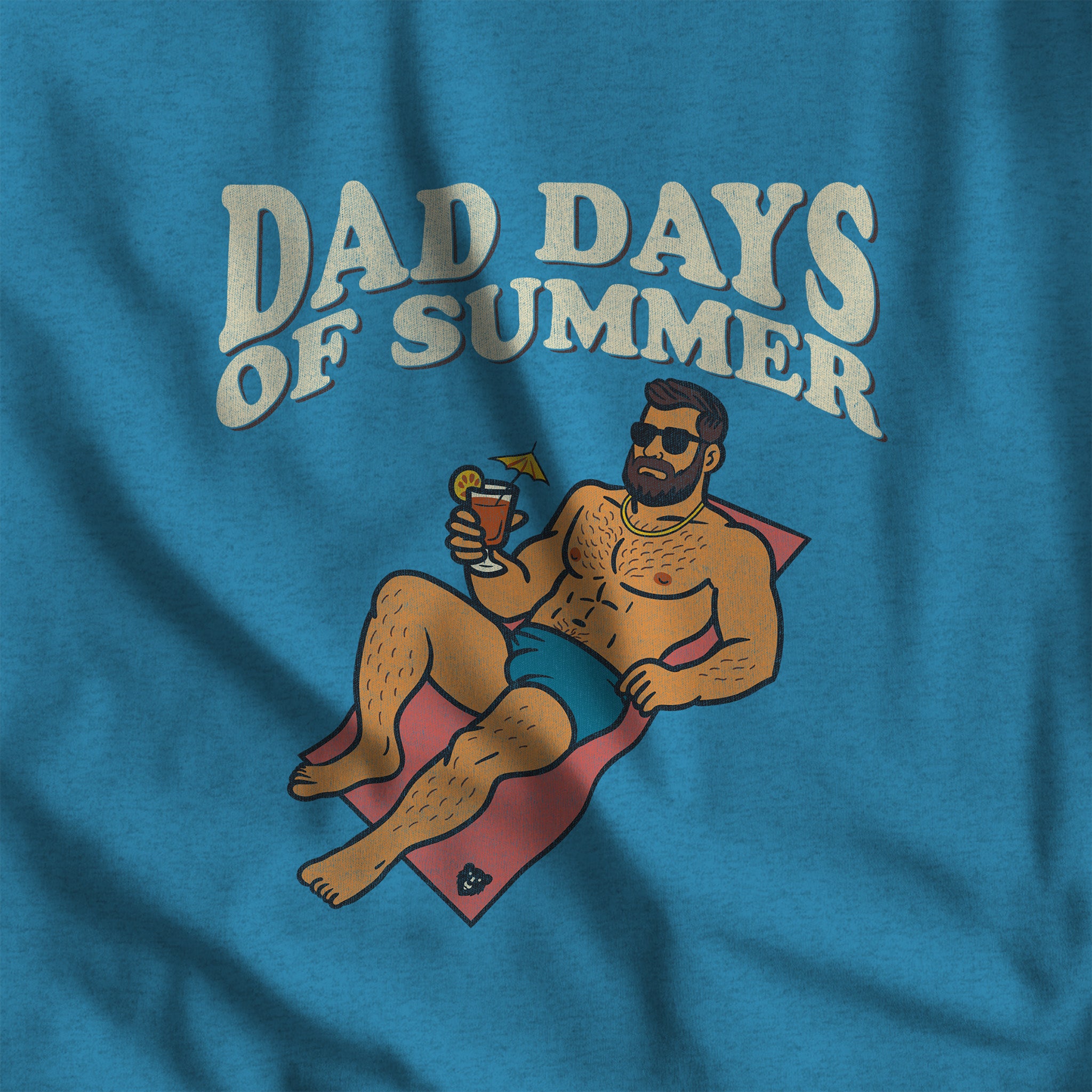 Dad Days of Summer Tank Top - Hunky Tops #color_Aqua TriBlend
