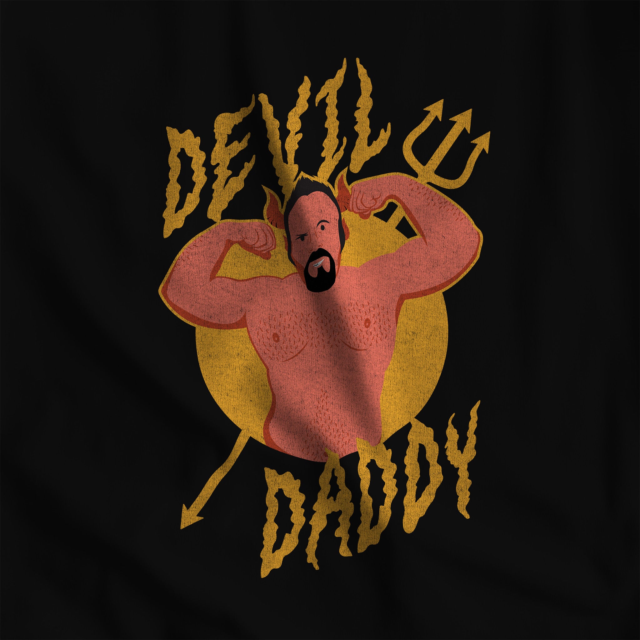 Devil Daddy T-Shirt - Hunky Tops #color_Black