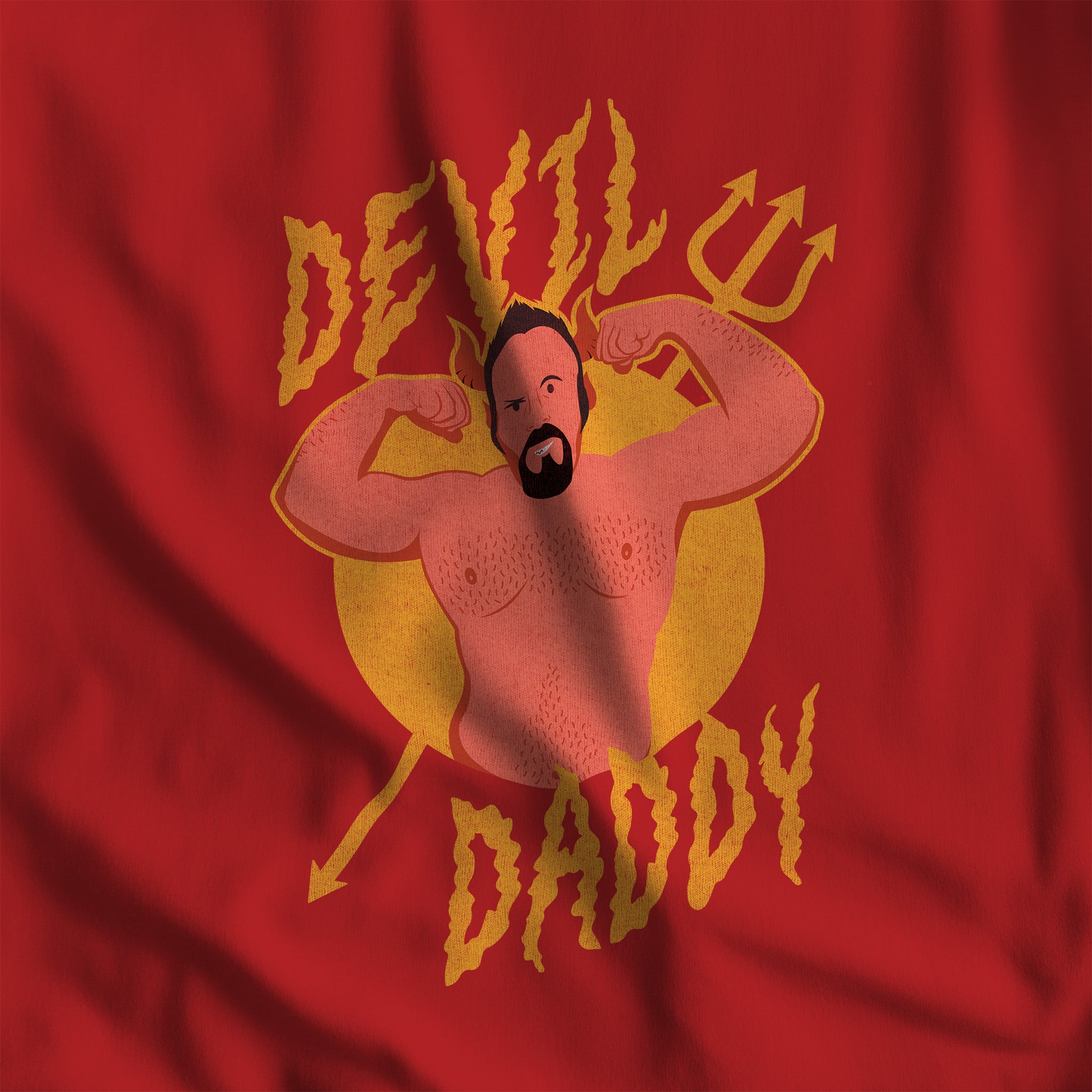 Devil Daddy T-Shirt - Hunky Tops #color_Red