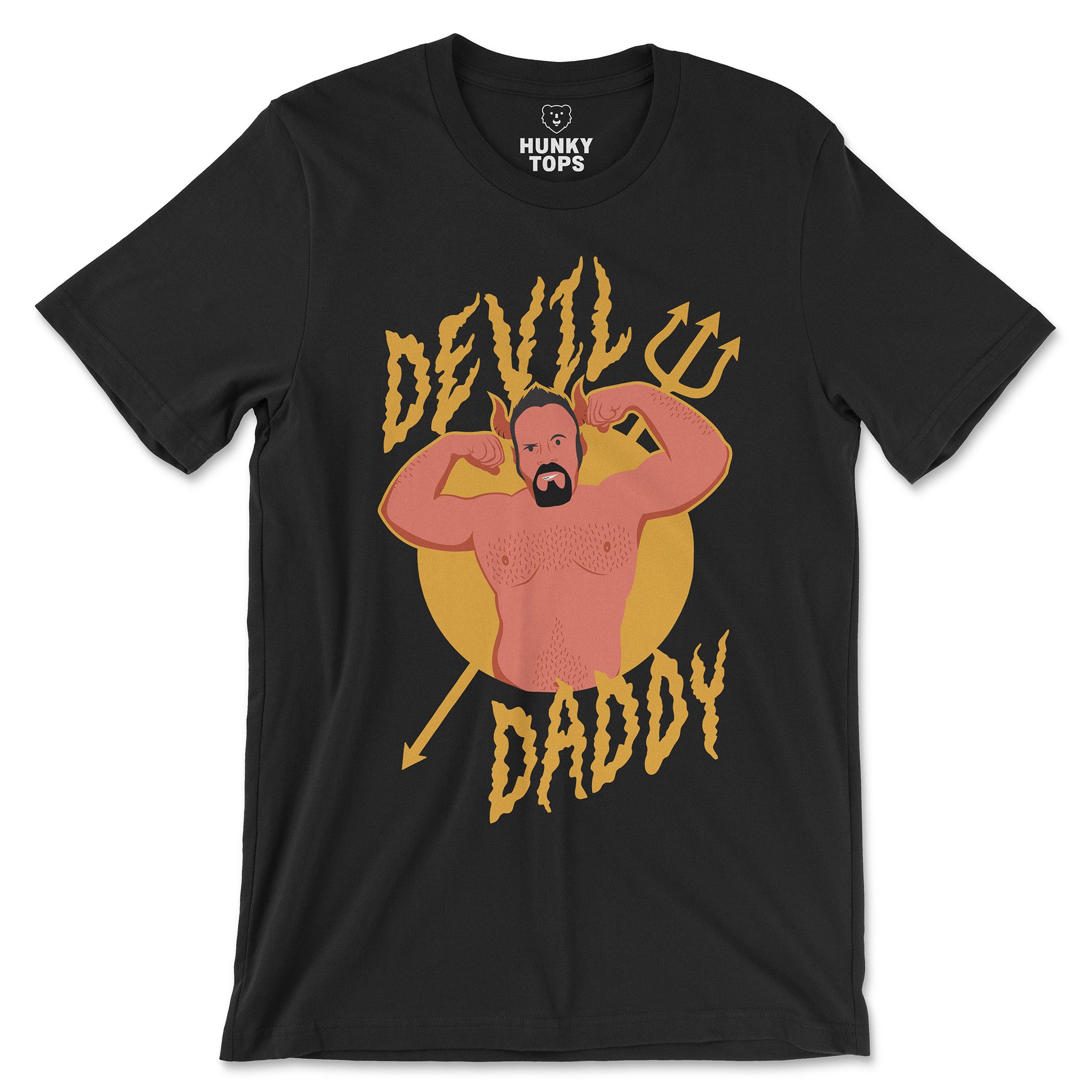 Devil Daddy T-Shirt - Hunky Tops #color_Black