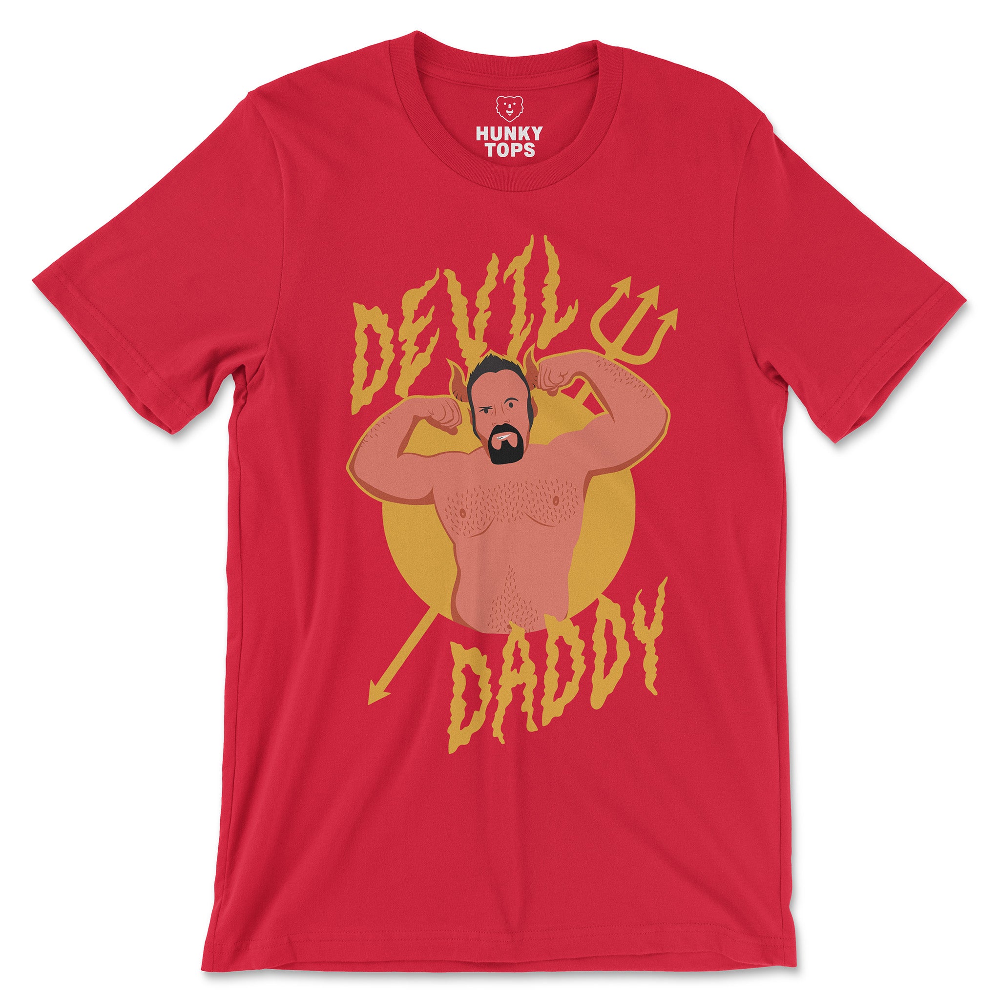 Devil Daddy T-Shirt - Hunky Tops #color_Red