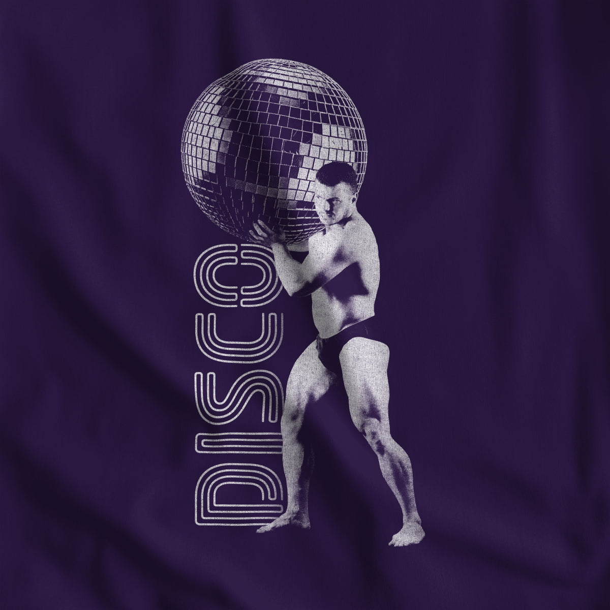 "Disco Strong" T-Shirt - Hunky Tops #color_Team Purple