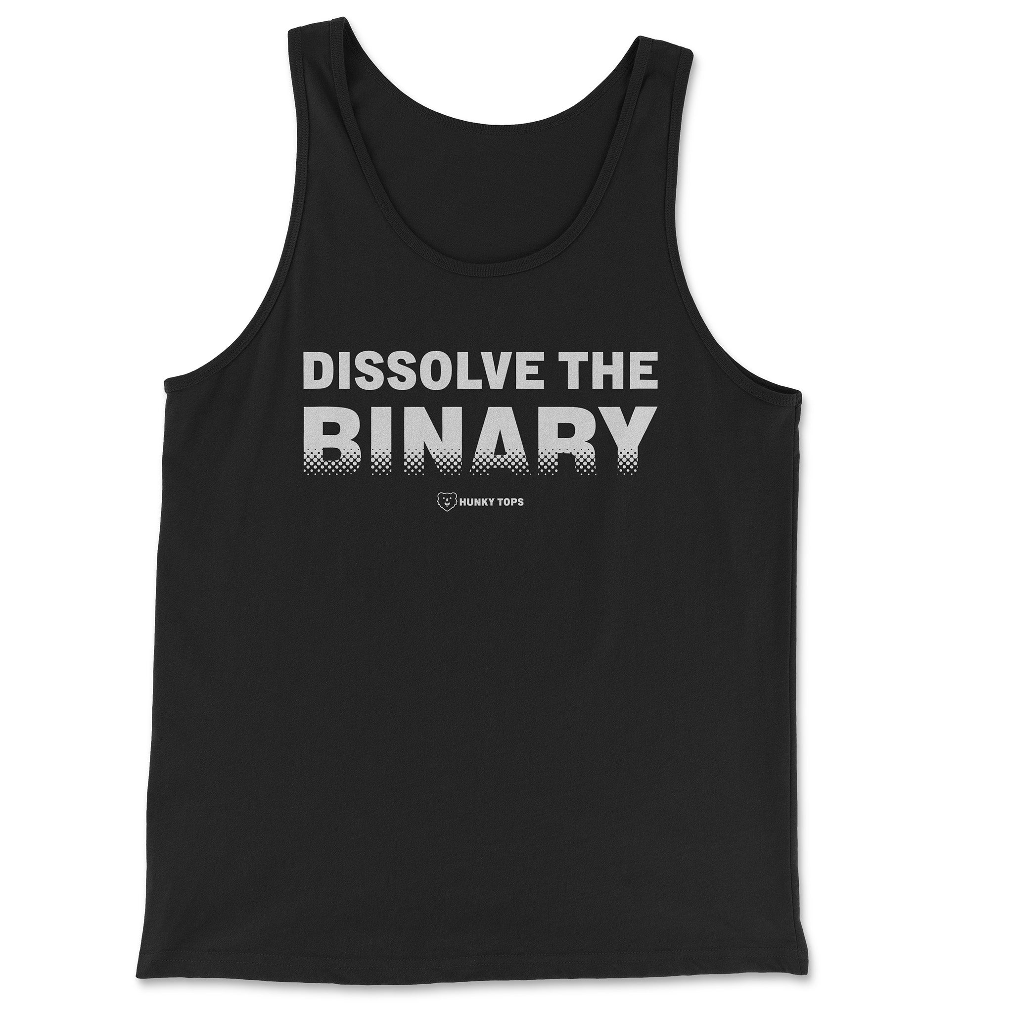 Dissolve the Binary Tank Top - Hunky Tops #color_Black