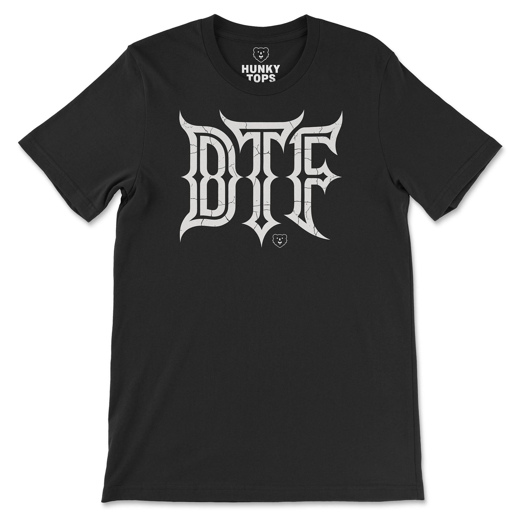 DTF Down To F*** T-Shirt - Hunky Tops #color_Black