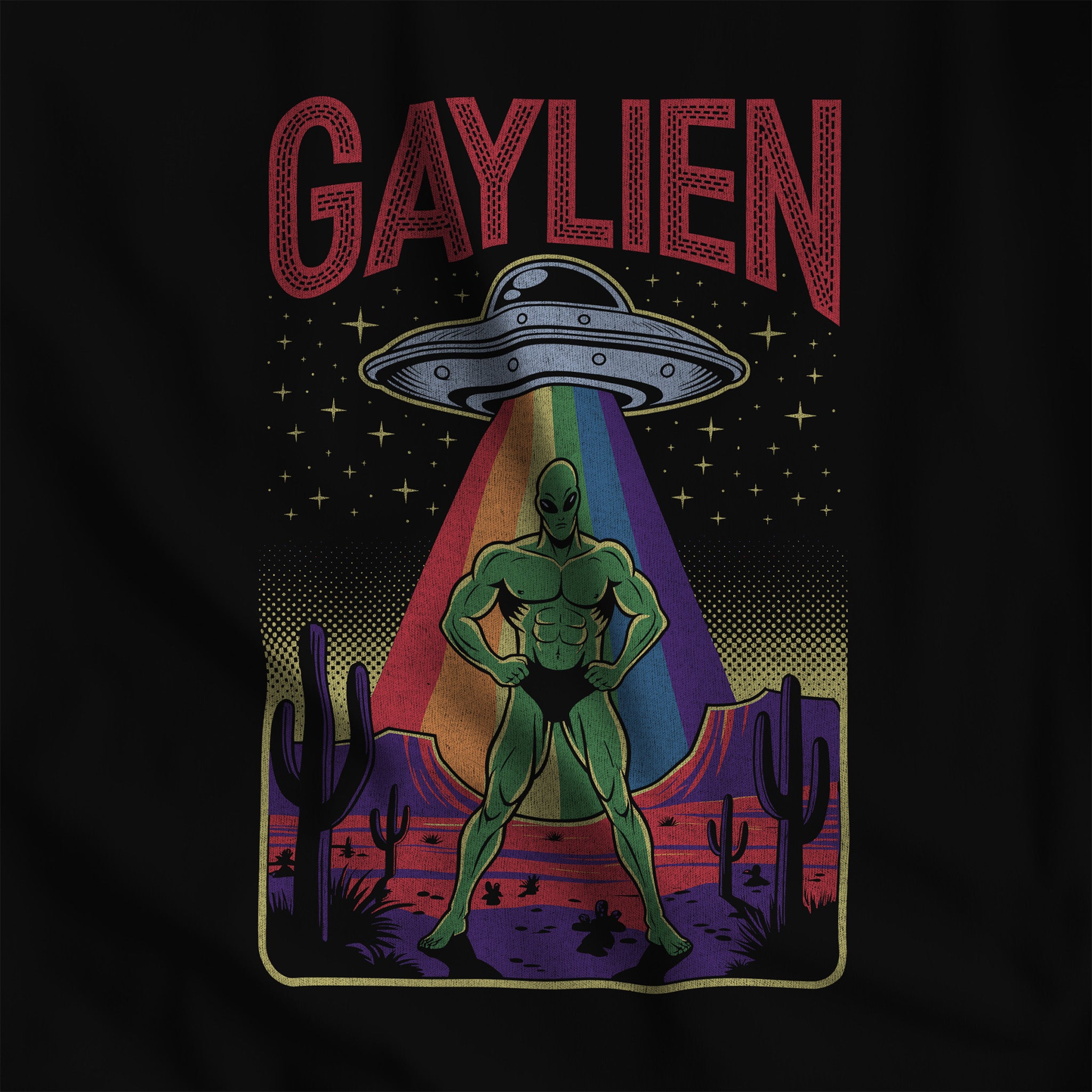 GAYLIEN T-Shirt - Hunky Tops #color_Black