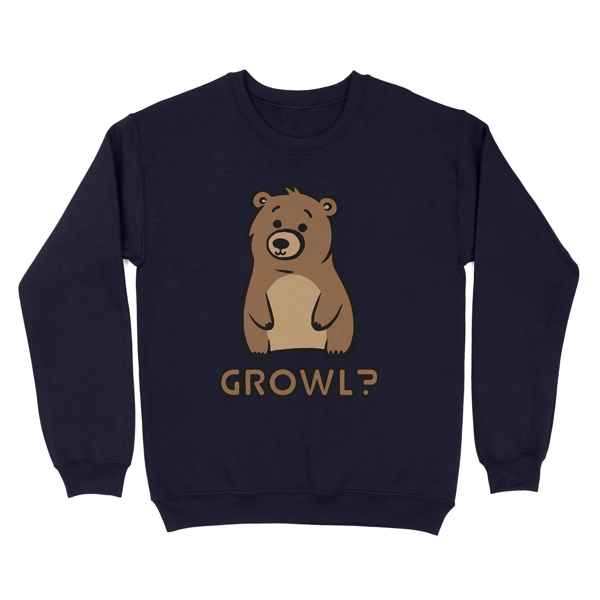 Growl Bear Sweatshirt - Hunky Tops #color_Navy