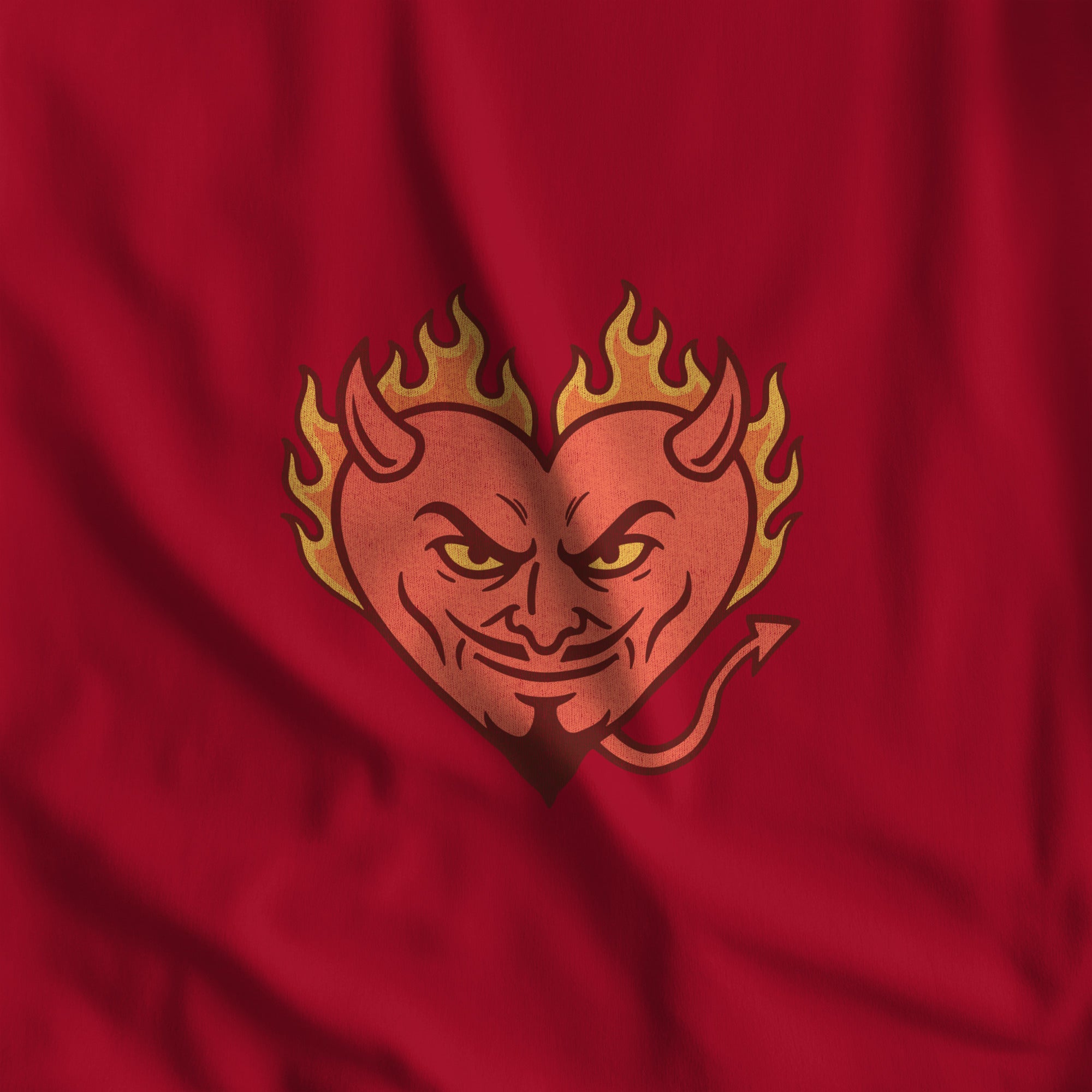 Hellfire Zaddy Long-Sleeve T-Shirt - Hunky Tops #color_Red