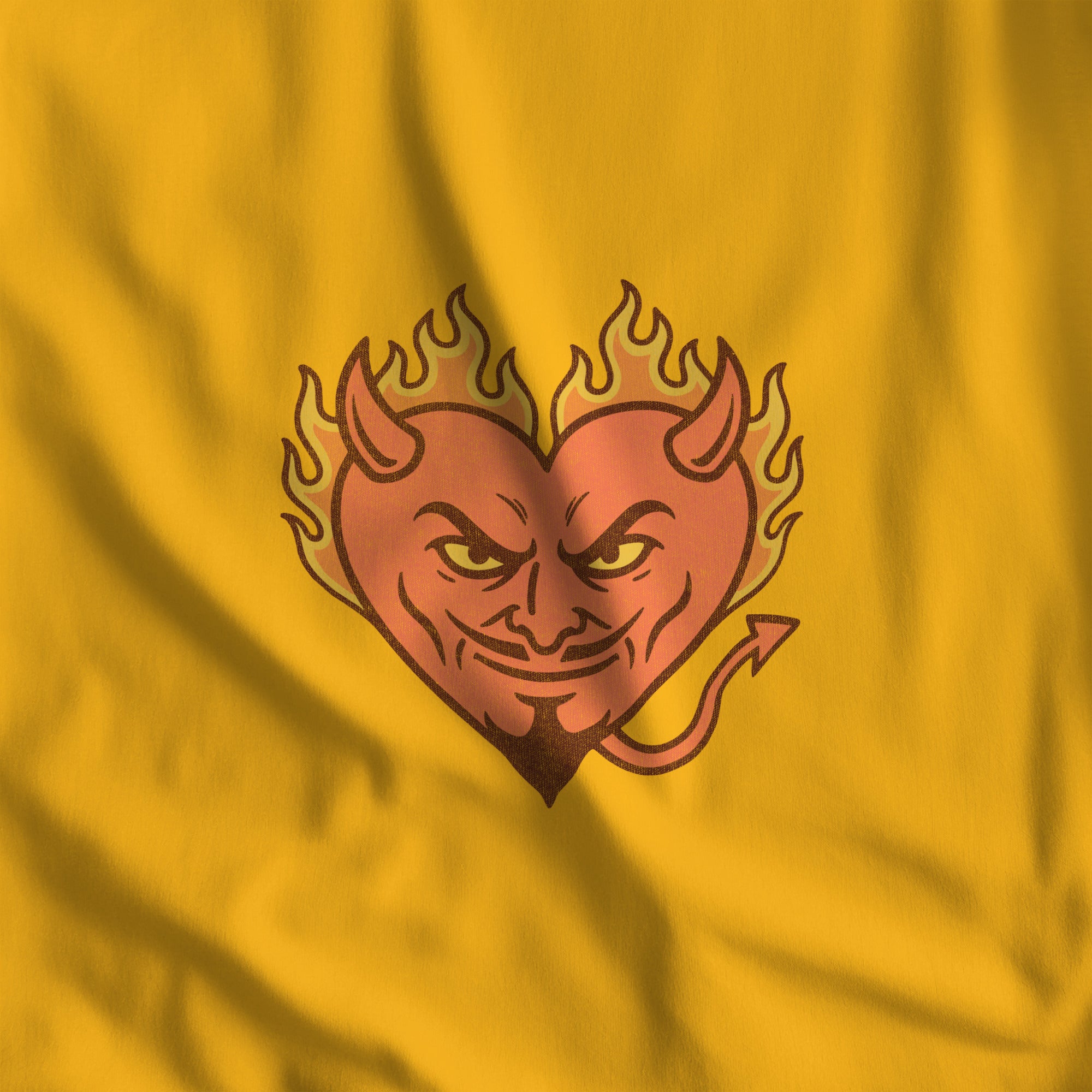 Hellfire Zaddy Sweatshirt - Hunky Tops #color_Gold