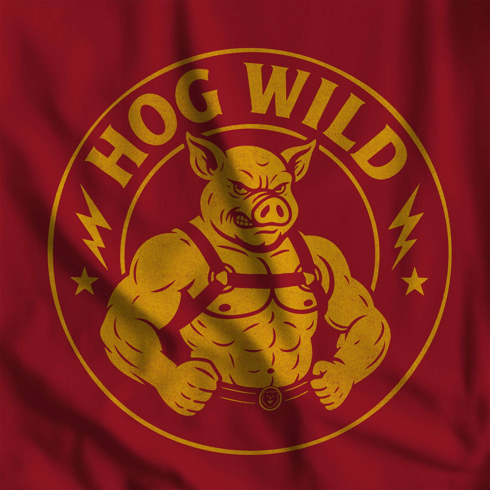Hog Wild T-Shirt - Hunky Tops #color_Canvas Red