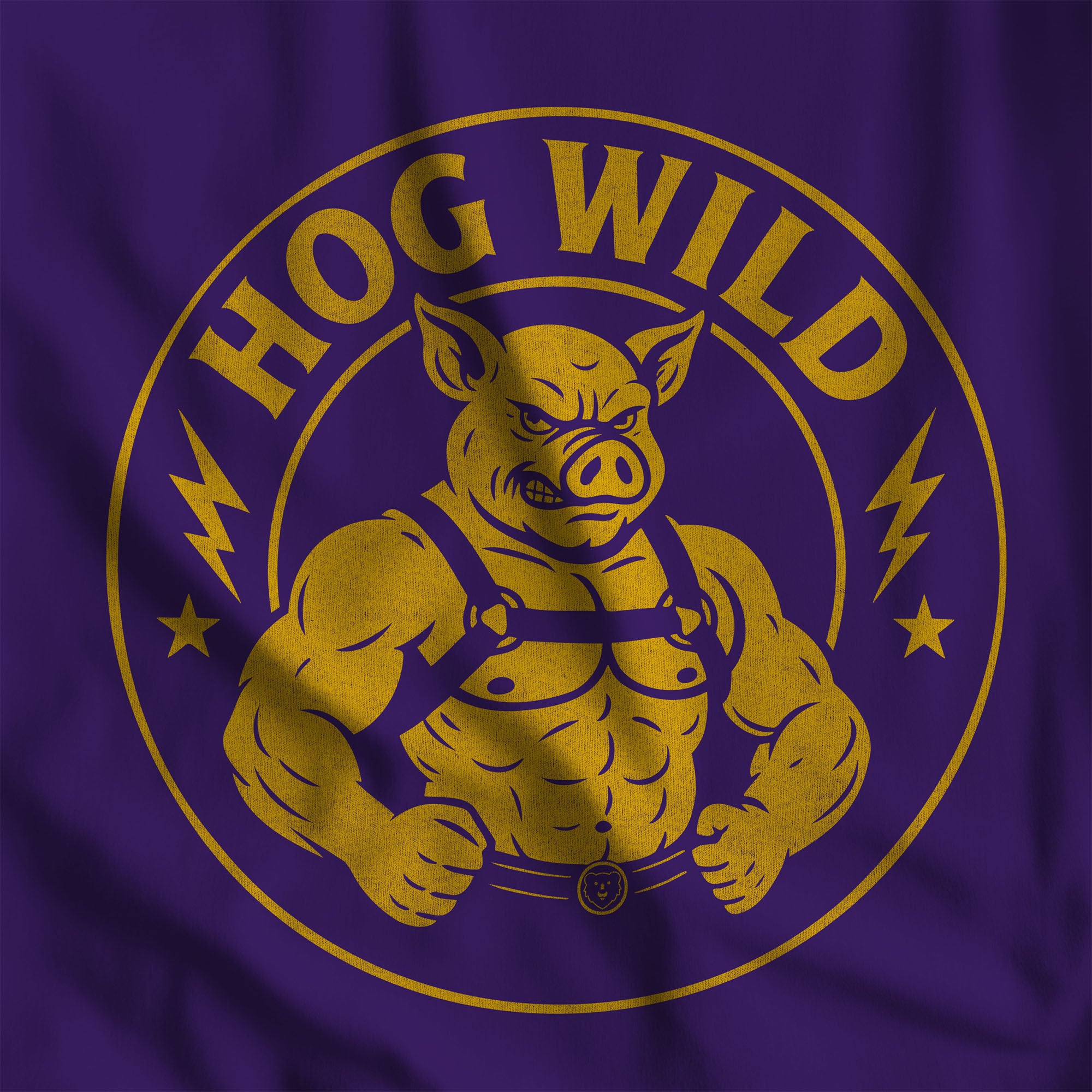 Hog Wild T-Shirt - Hunky Tops #color_Team Purple