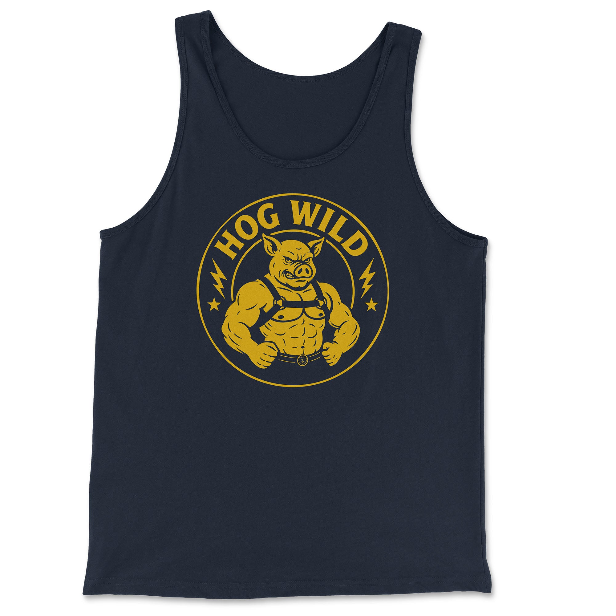 Hog Wild Tank Top - Hunky Tops #color_Navy