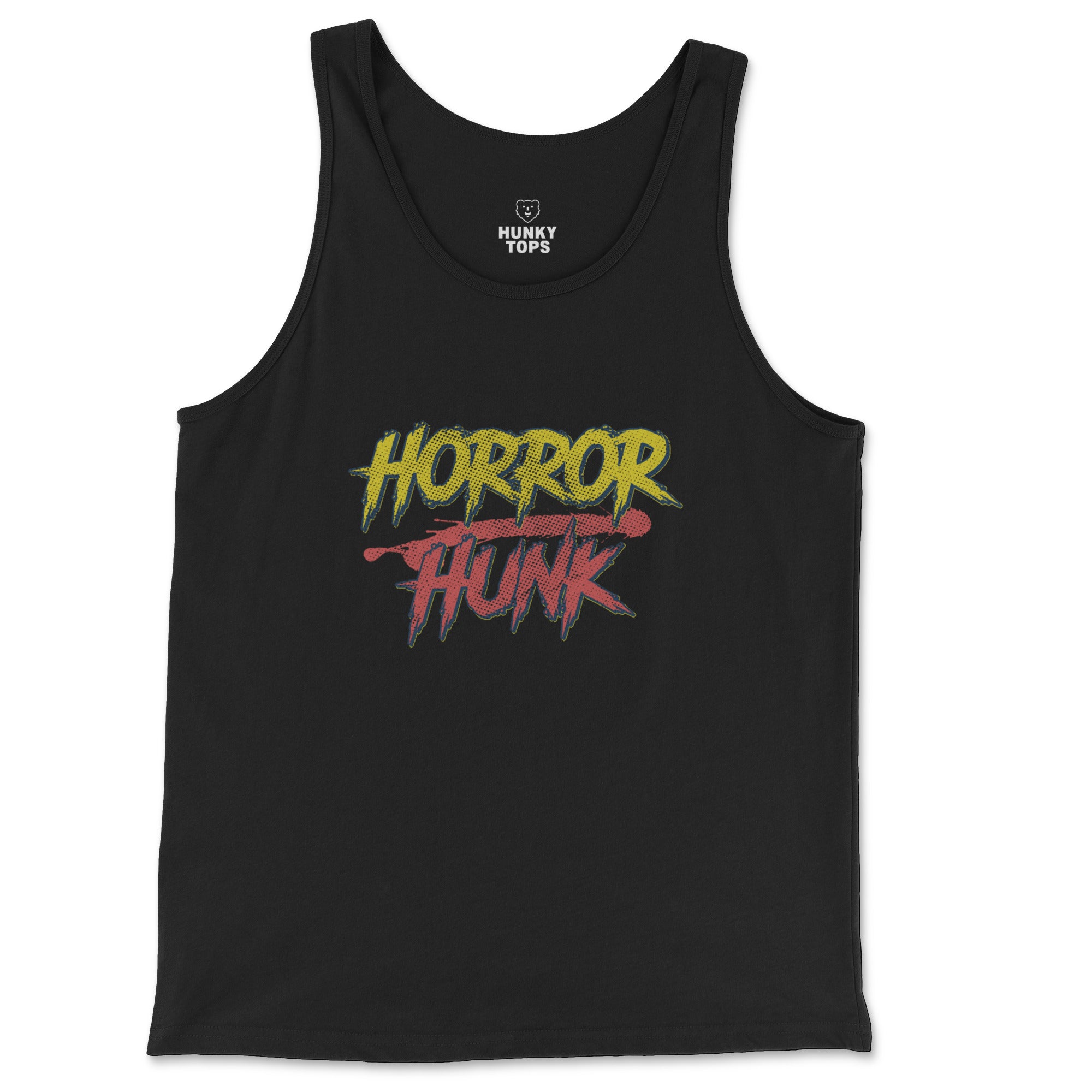Horror Hunk Tank Top - Hunky Tops #color_Black