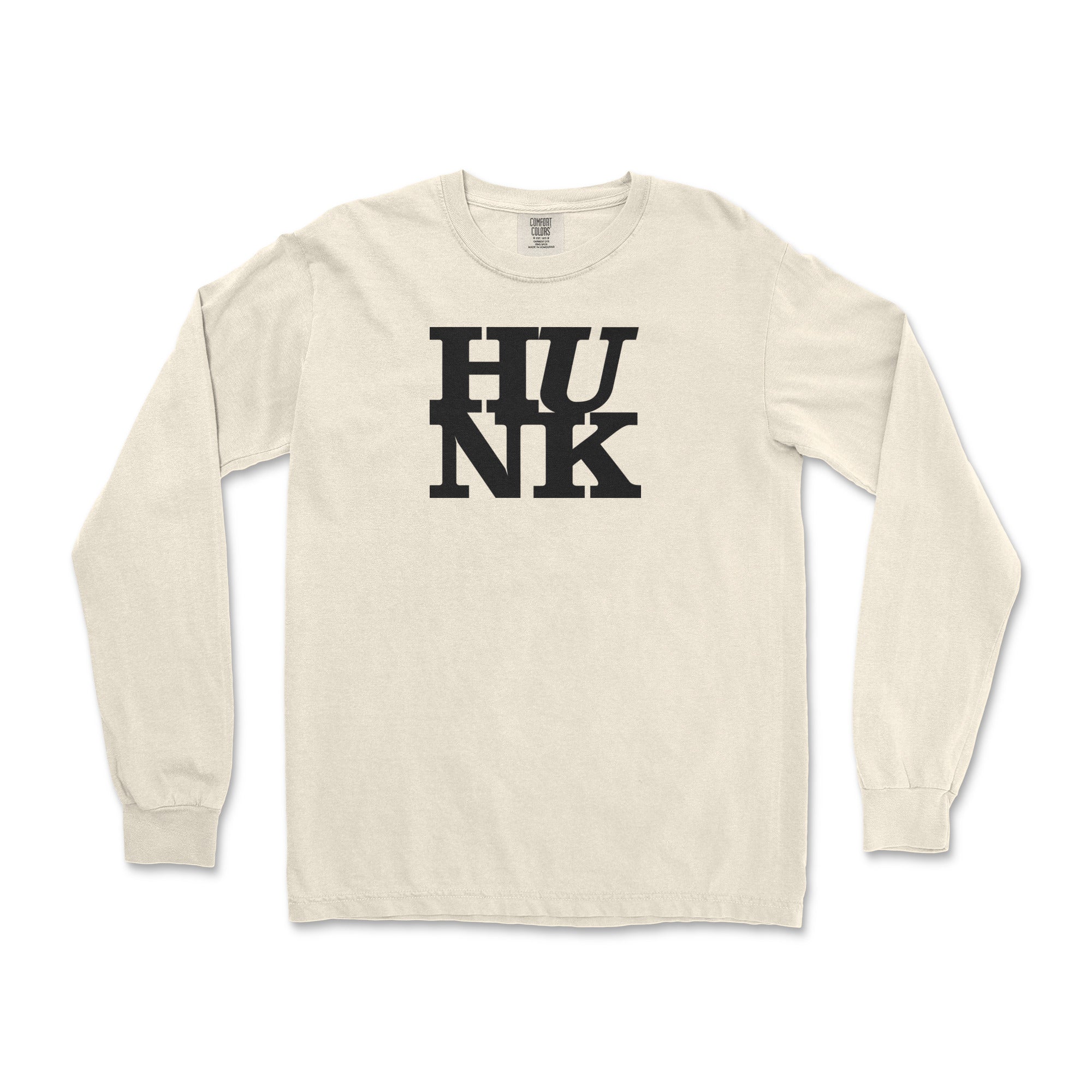 Hunk Long-Sleeve T-Shirt - Hunky Tops #color_Ivory