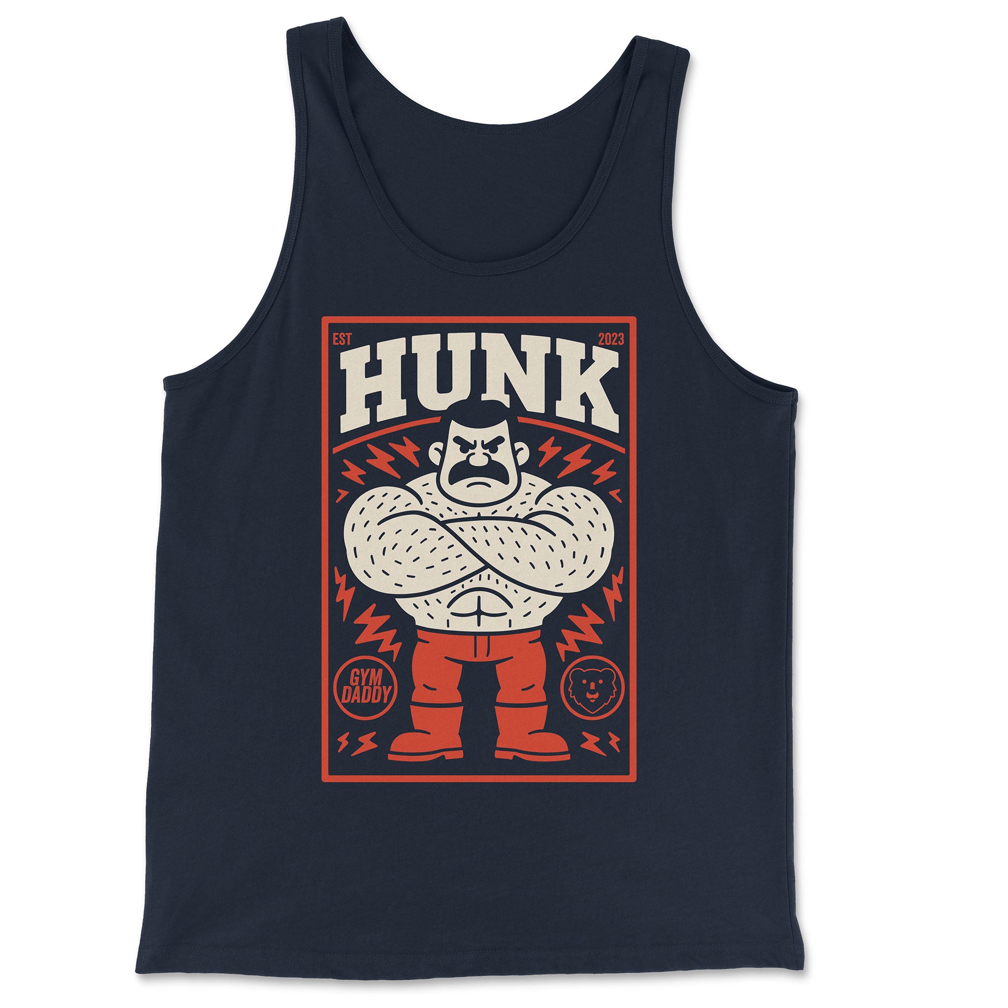 HUNK Gym Daddy Tank Top - Hunky Tops #color_Navy