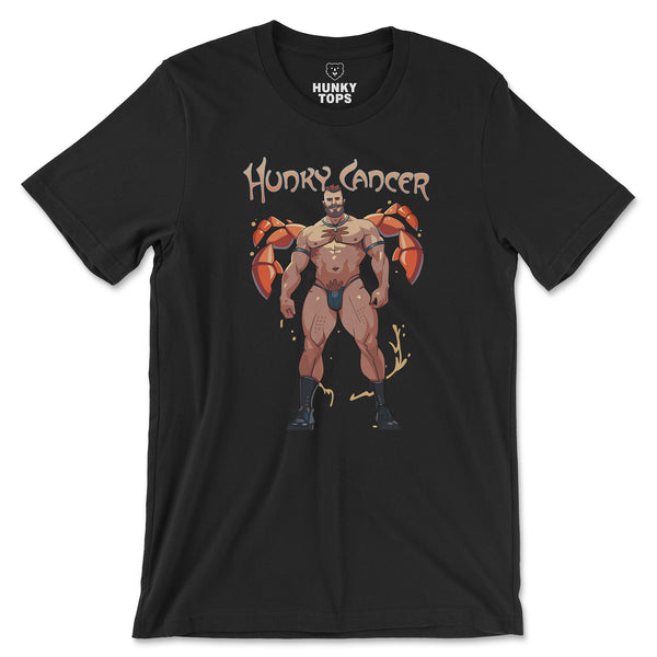 Hunky Cancer Zodiac T-Shirt by Axeish Guy