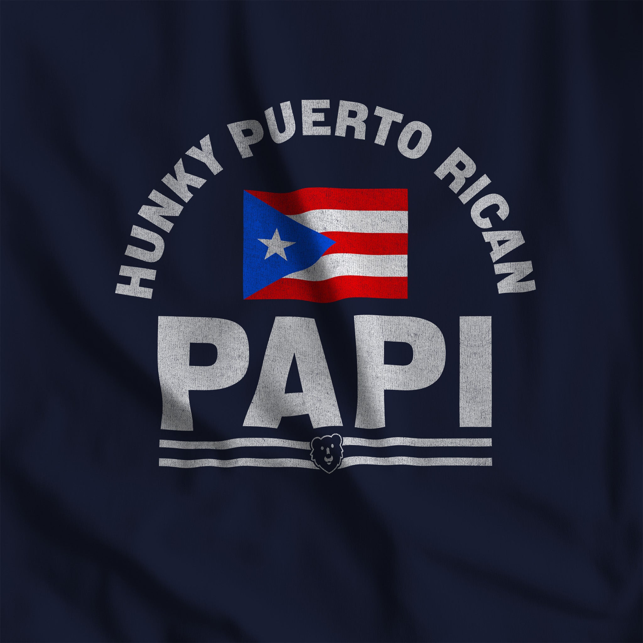 Hunky Puerto Rican Papi Tank Top - Hunky Tops #color_Navy