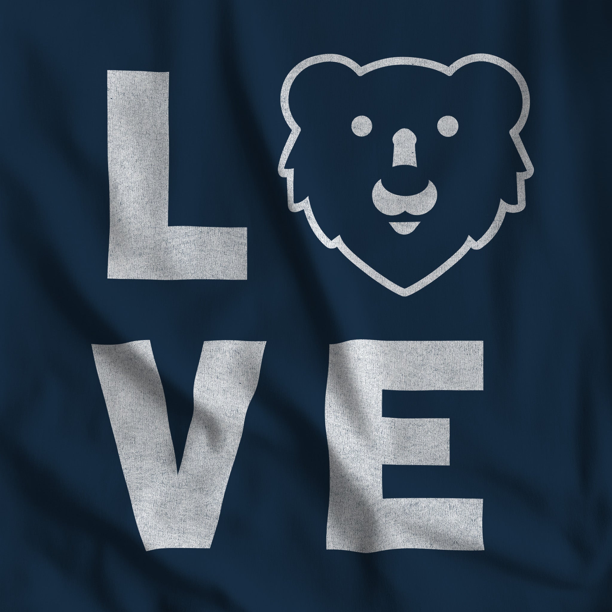 Love Hunky Tops Logo Long-Sleeve T-Shirt - Hunky Tops #color_True Navy