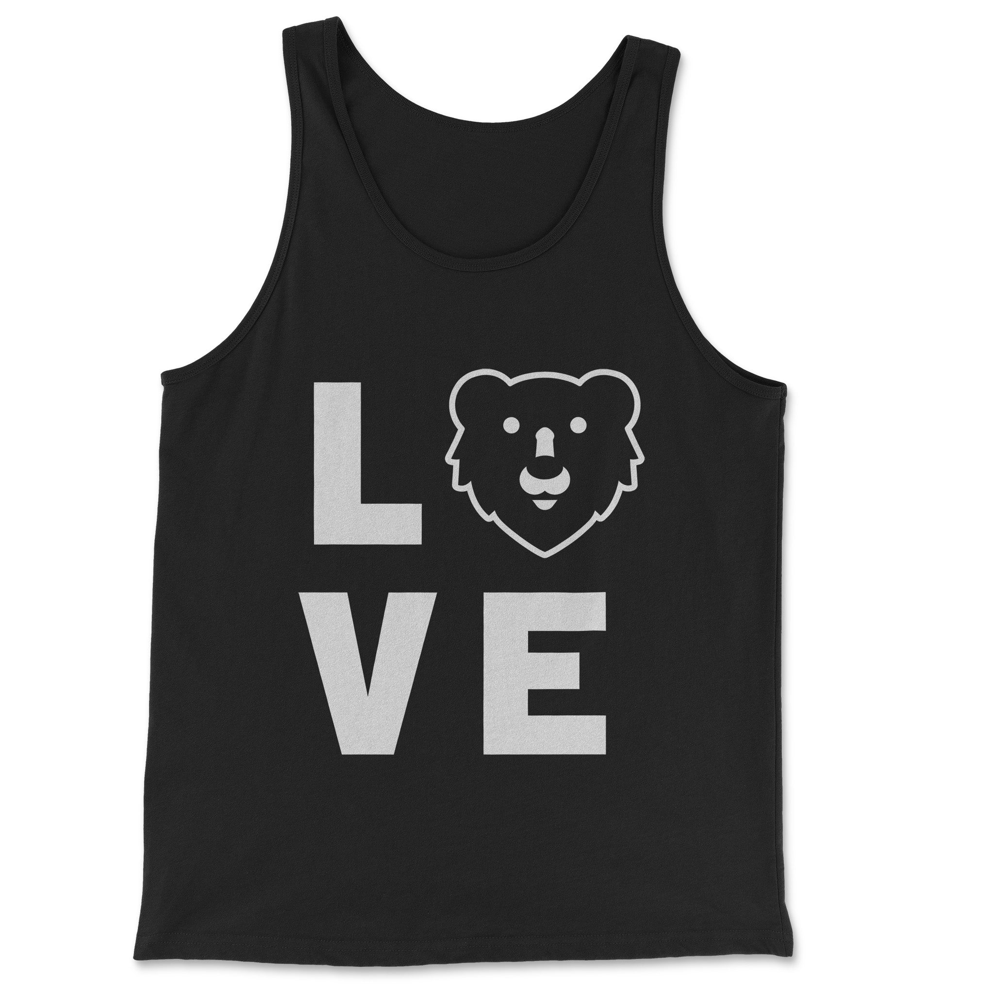 LOVE HUNKY TOPS LOGO TANK TOP - Hunky Tops #color_Black