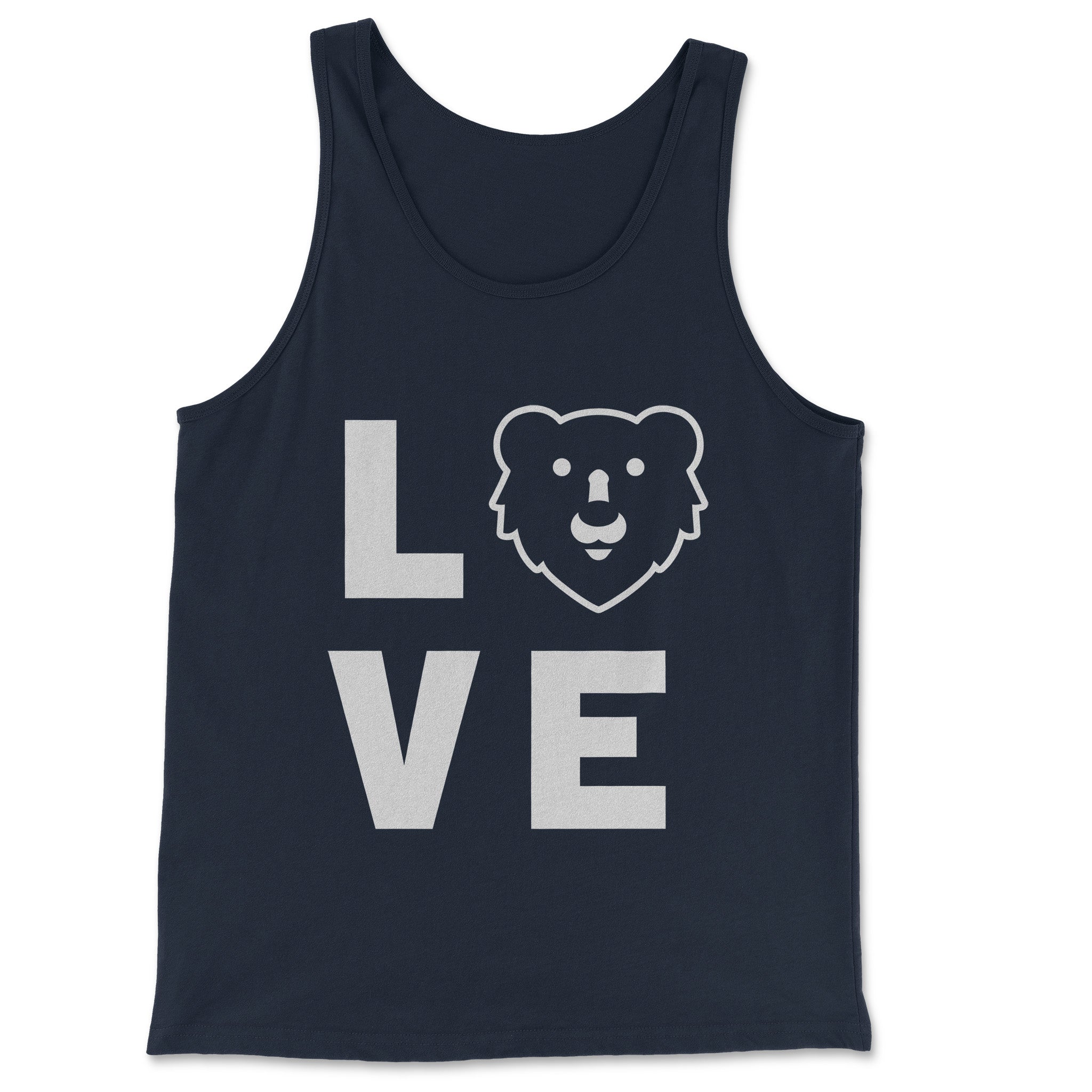 LOVE HUNKY TOPS LOGO TANK TOP - Hunky Tops #color_Navy