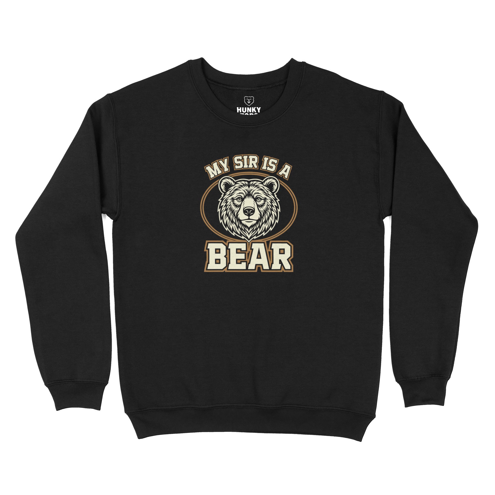My Sir is a Bear Sweatshirt - Hunky Tops #color_Black