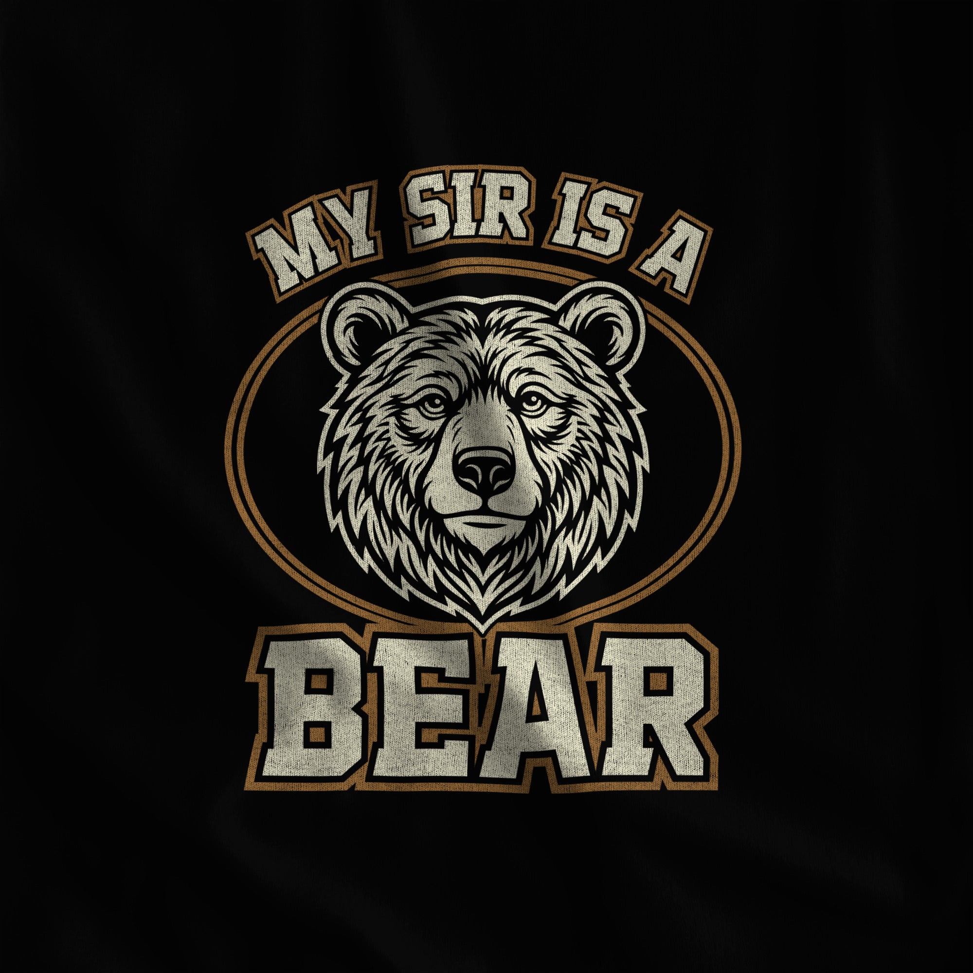 My Sir is a Bear Hoodie - Hunky Tops #color_Black