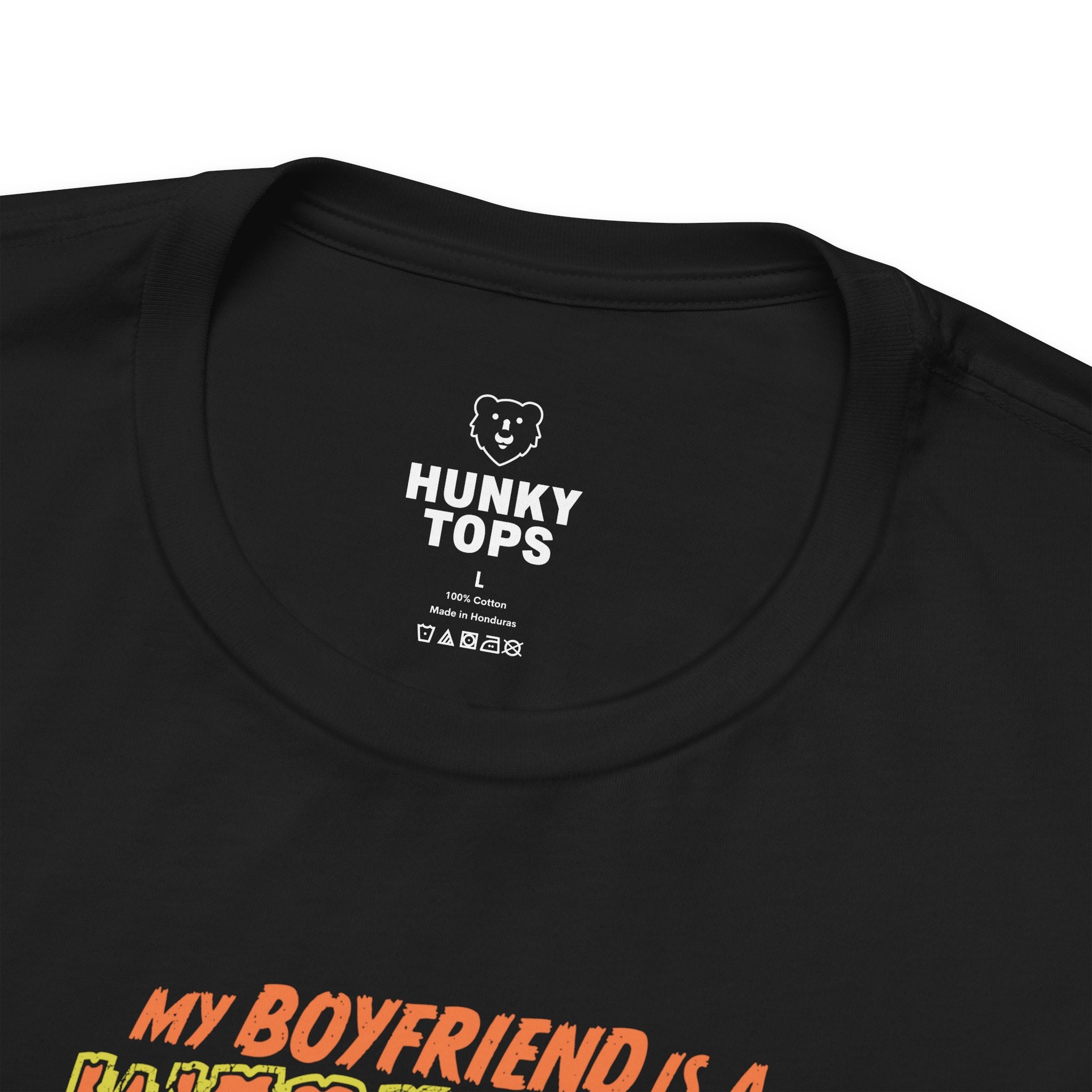 My Boyfriend is a Werewolf T-Shirt - Hunky Tops #color_Black