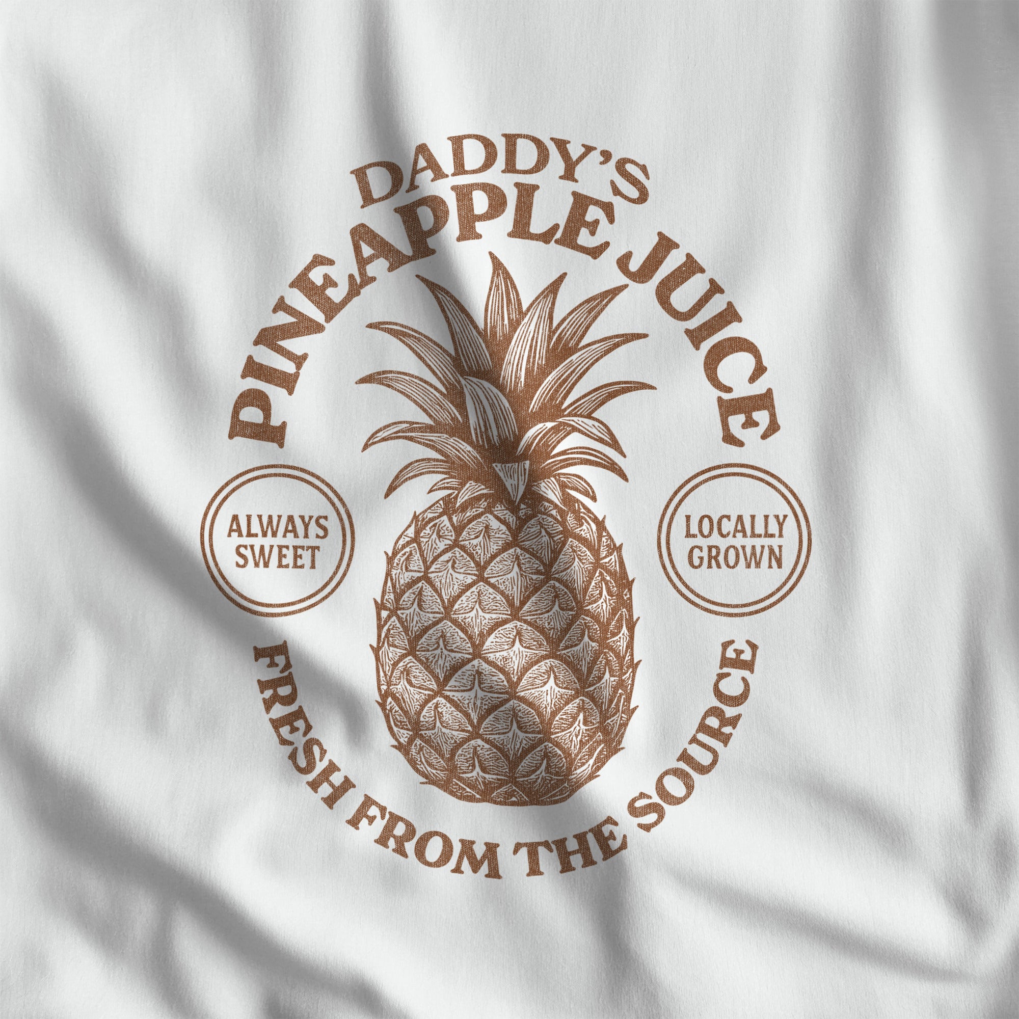 Daddy's Pineapple Juice Tank Top - Hunky Tops #color_White