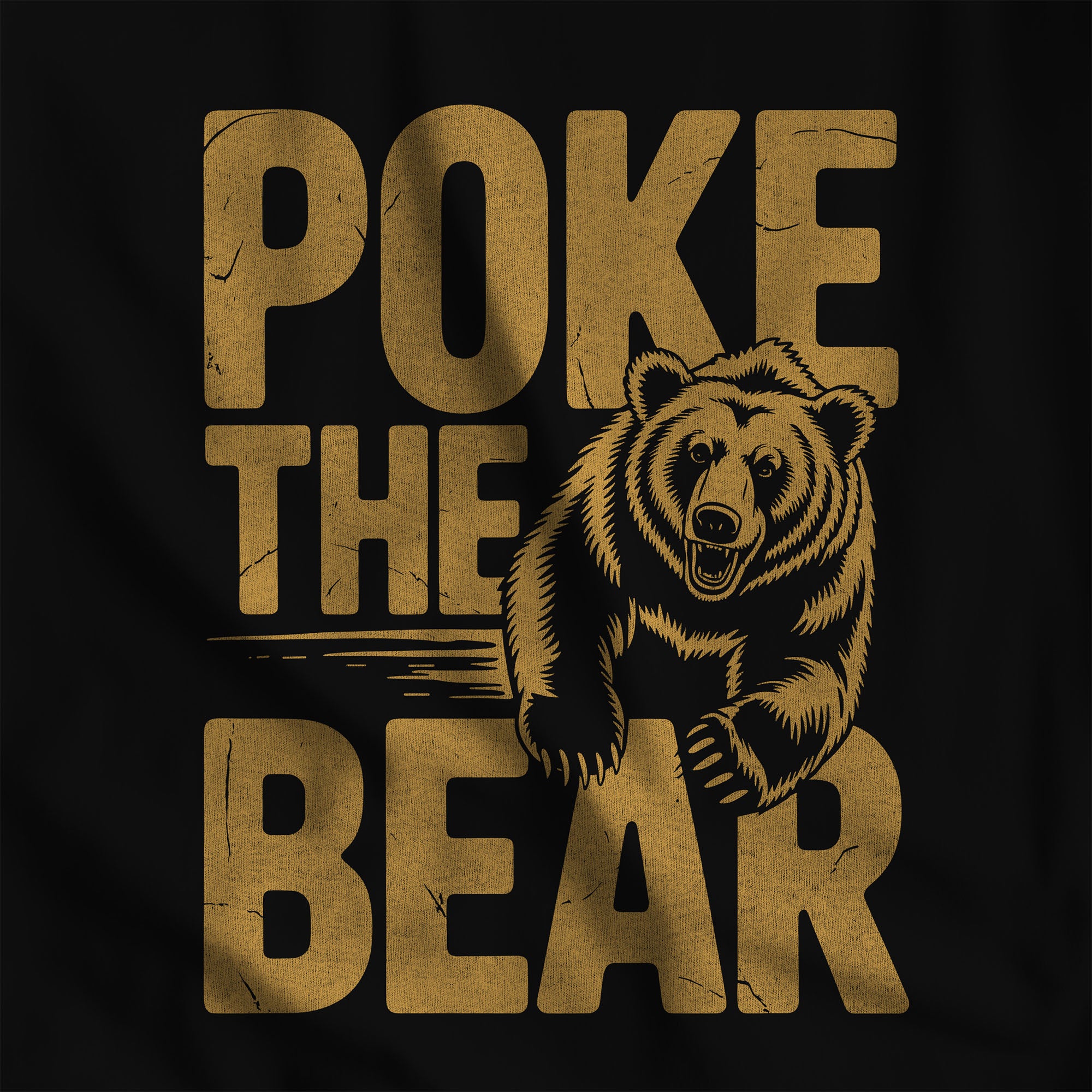 Poke The Bear T-Shirt - Hunky Tops #color_Black