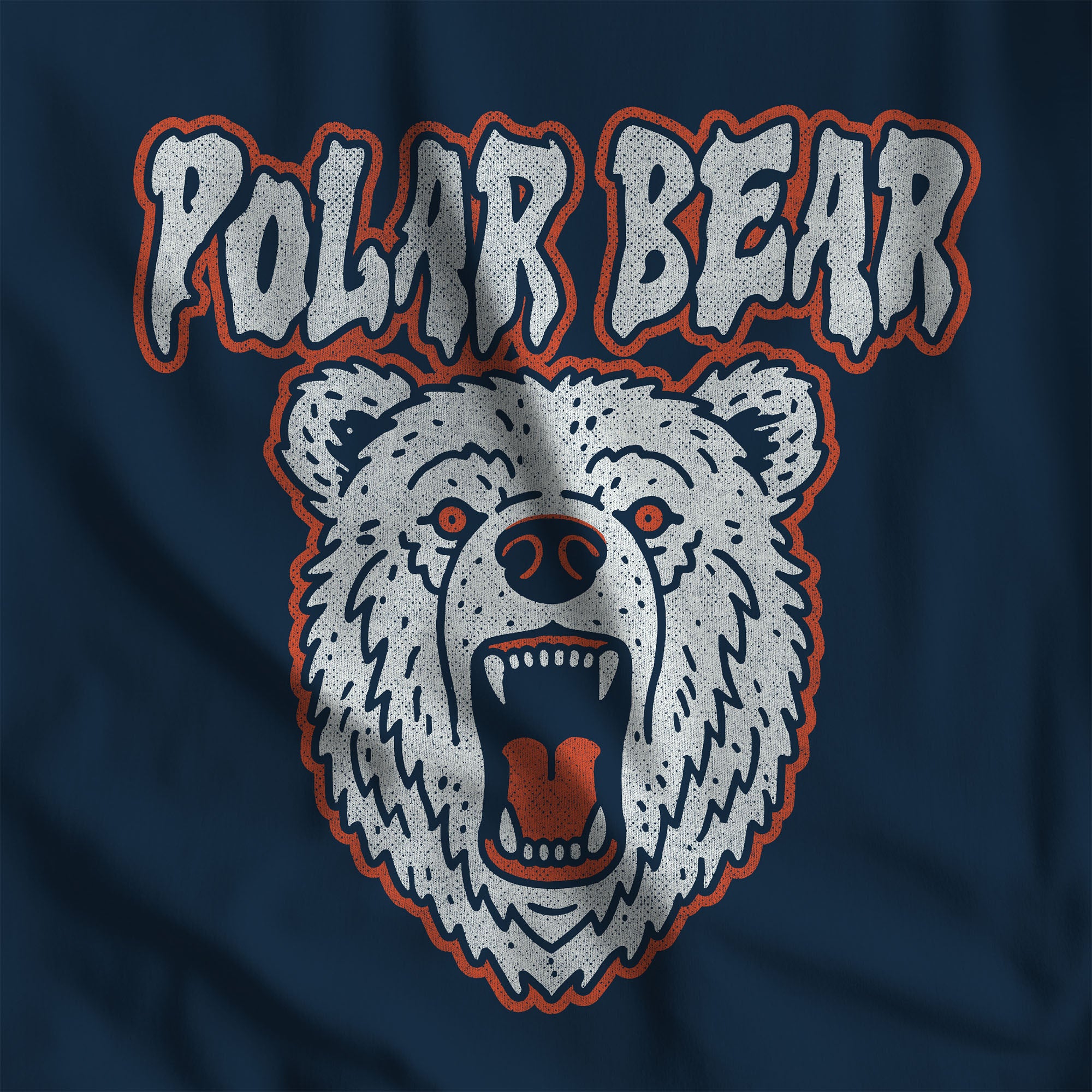 Polar Bear Long-Sleeve T-Shirt - Hunky Tops #color_True Navy