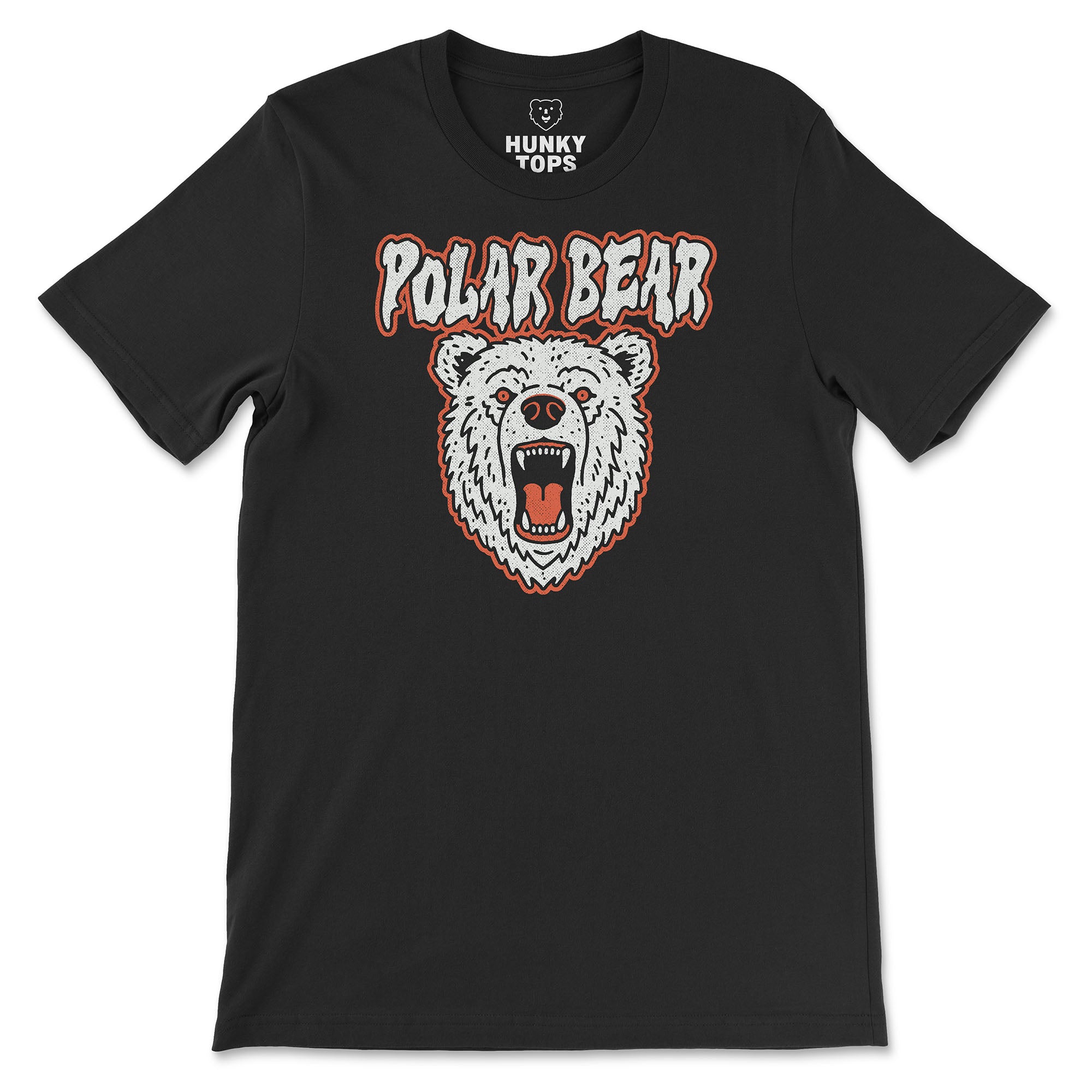 Polar Bear T-Shirt - Hunky Tops #color_Black