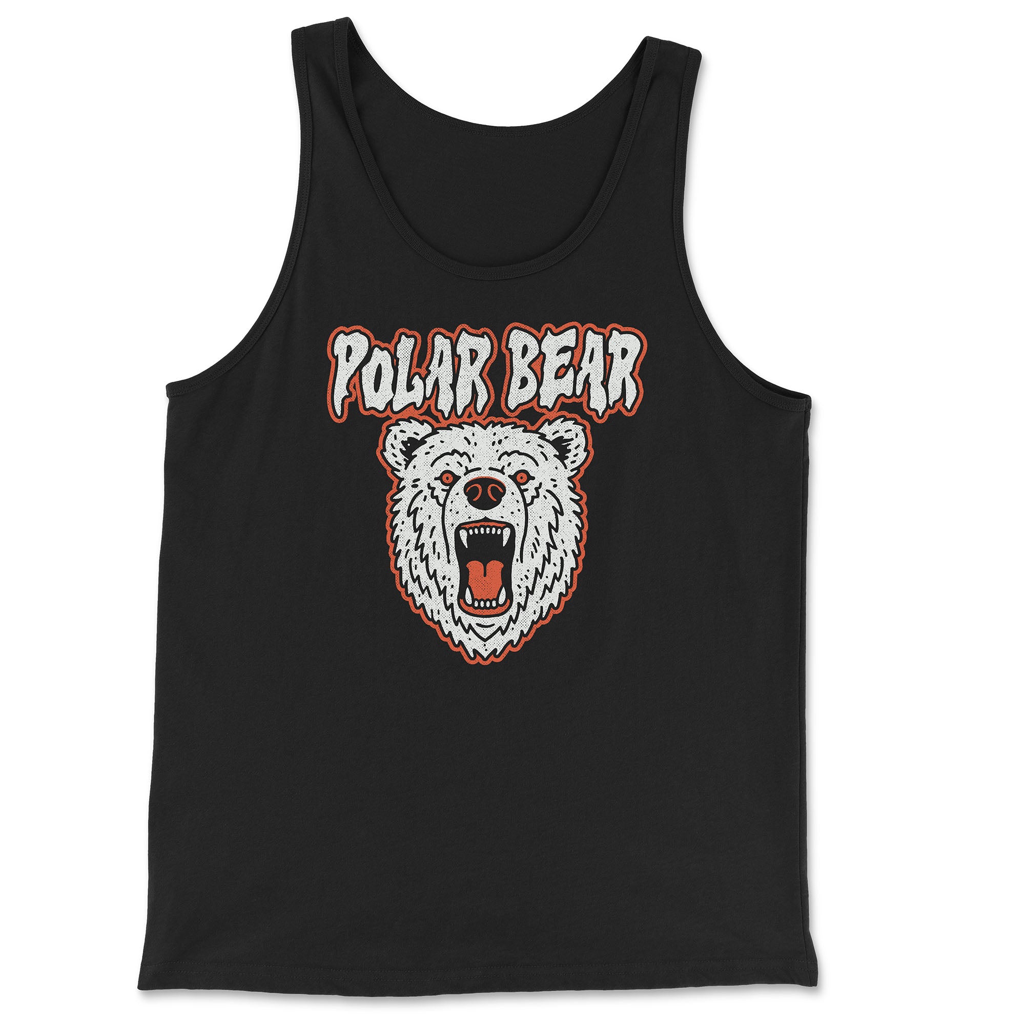 Polar Bear Tank Top - Hunky Tops #color_Black