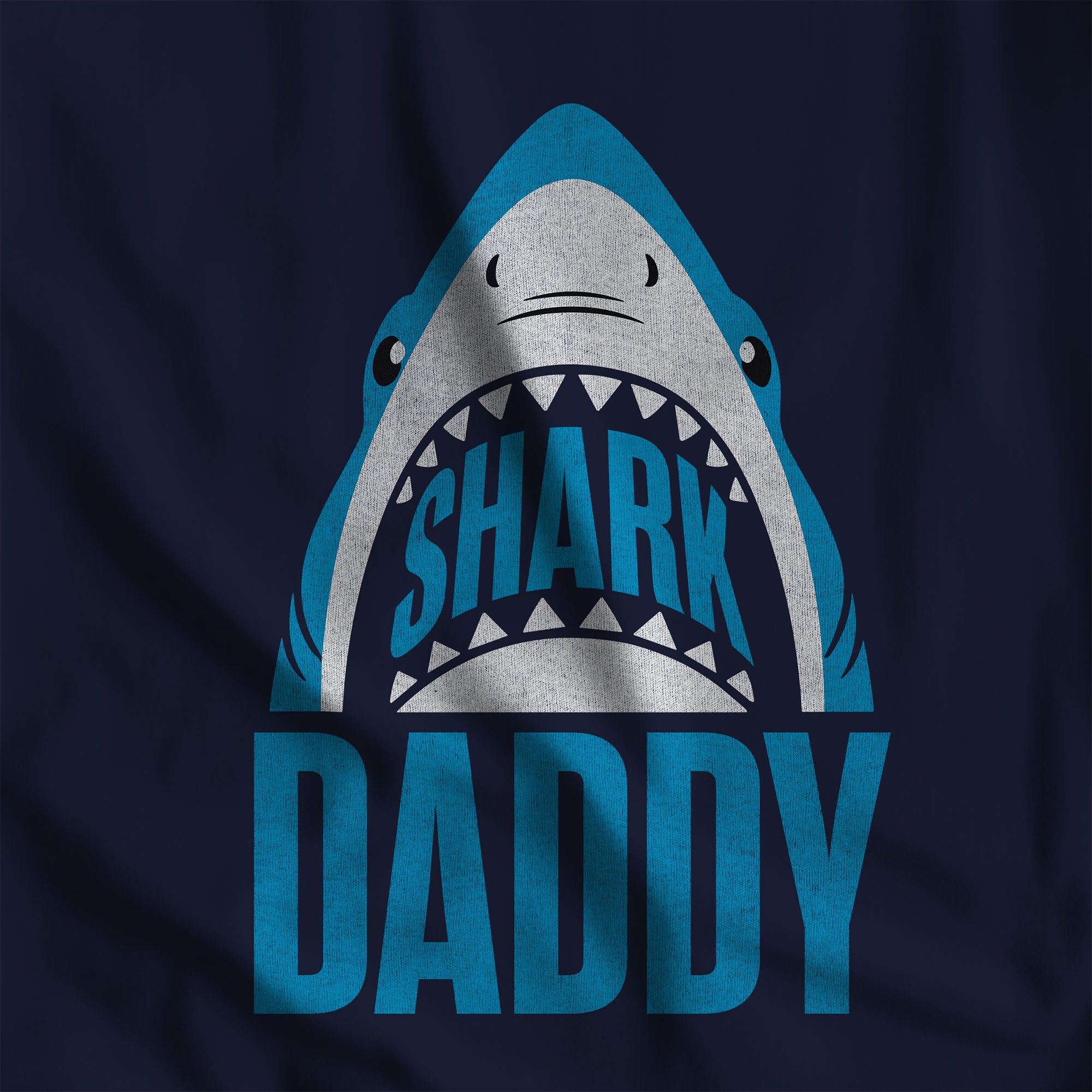 Shark Daddy T-Shirt - Hunky Tops #color_Navy