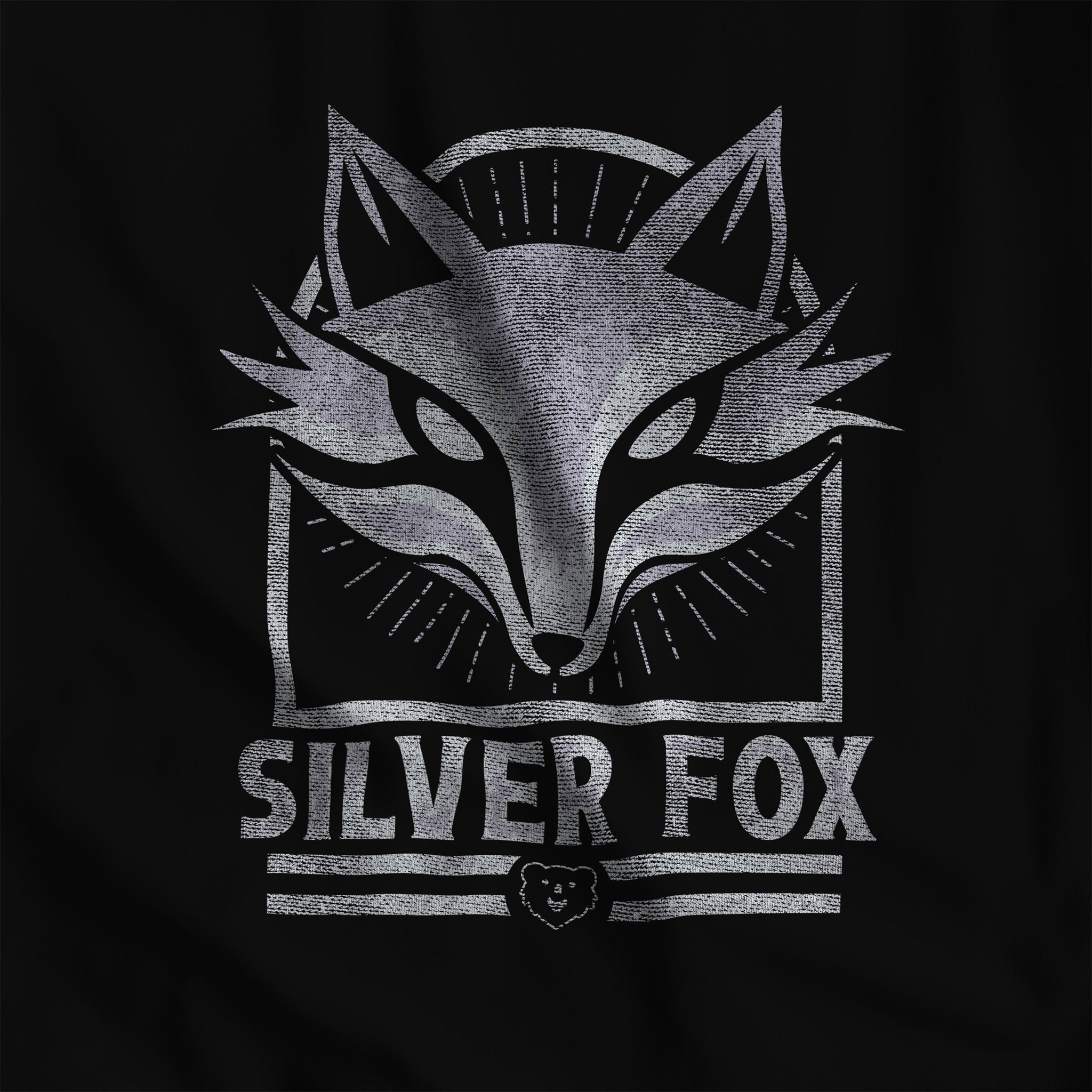 Silver Fox T-Shirt - Hunky Tops #color_Black