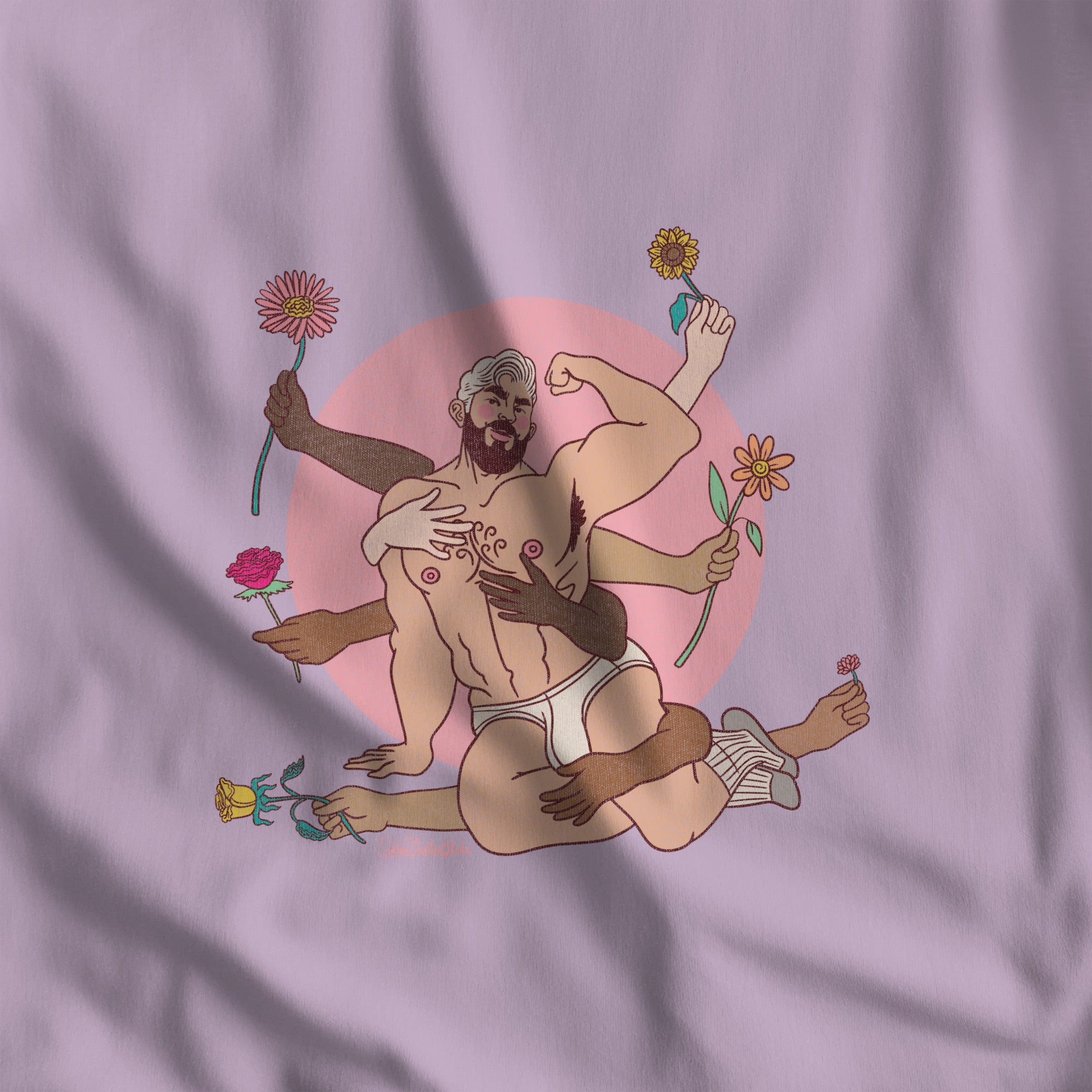 Spring's Embrace Long-Sleeve T-Shirt - Hunky Tops #color_Orchid