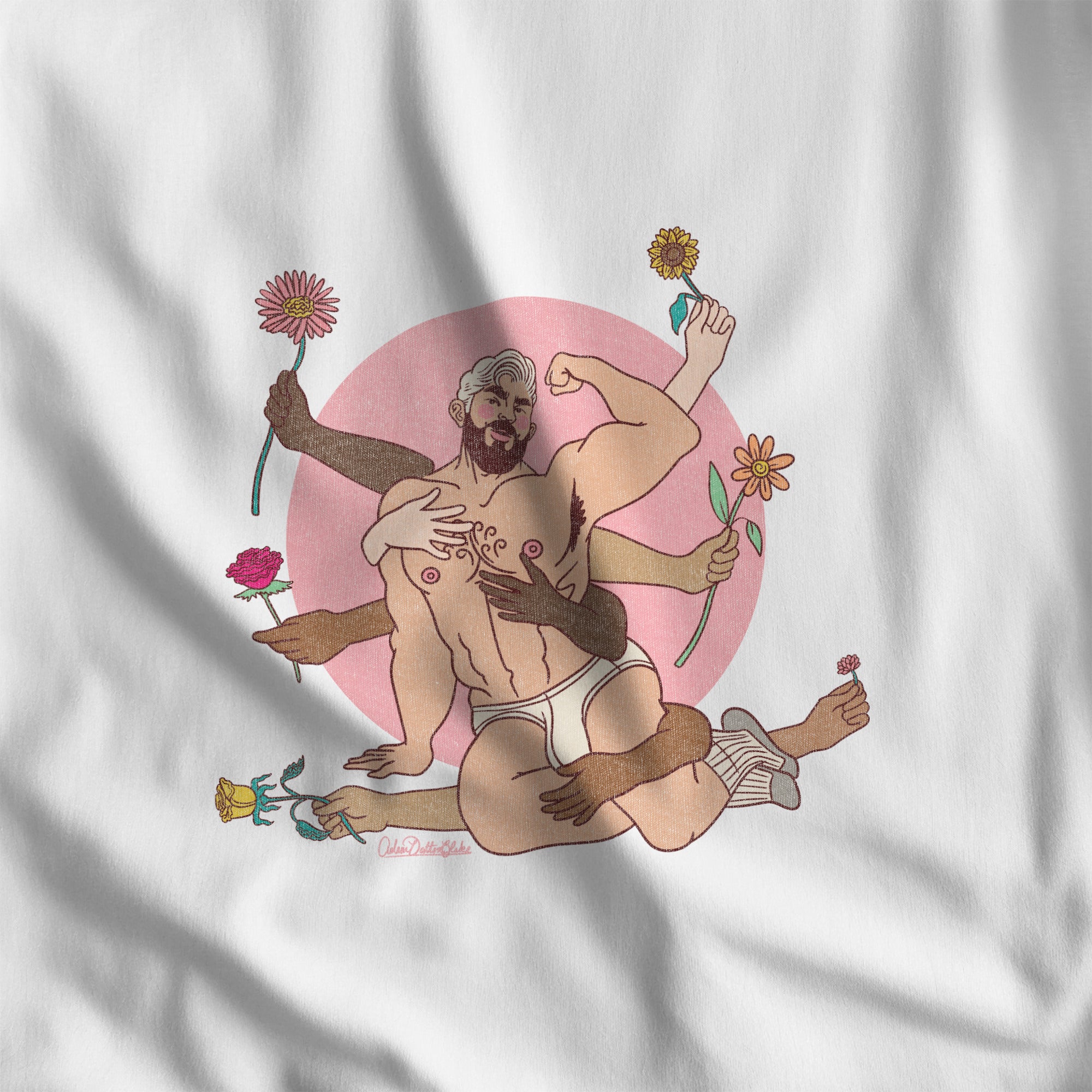 Spring's Embrace Sweatshirt - Hunky Tops #color_White