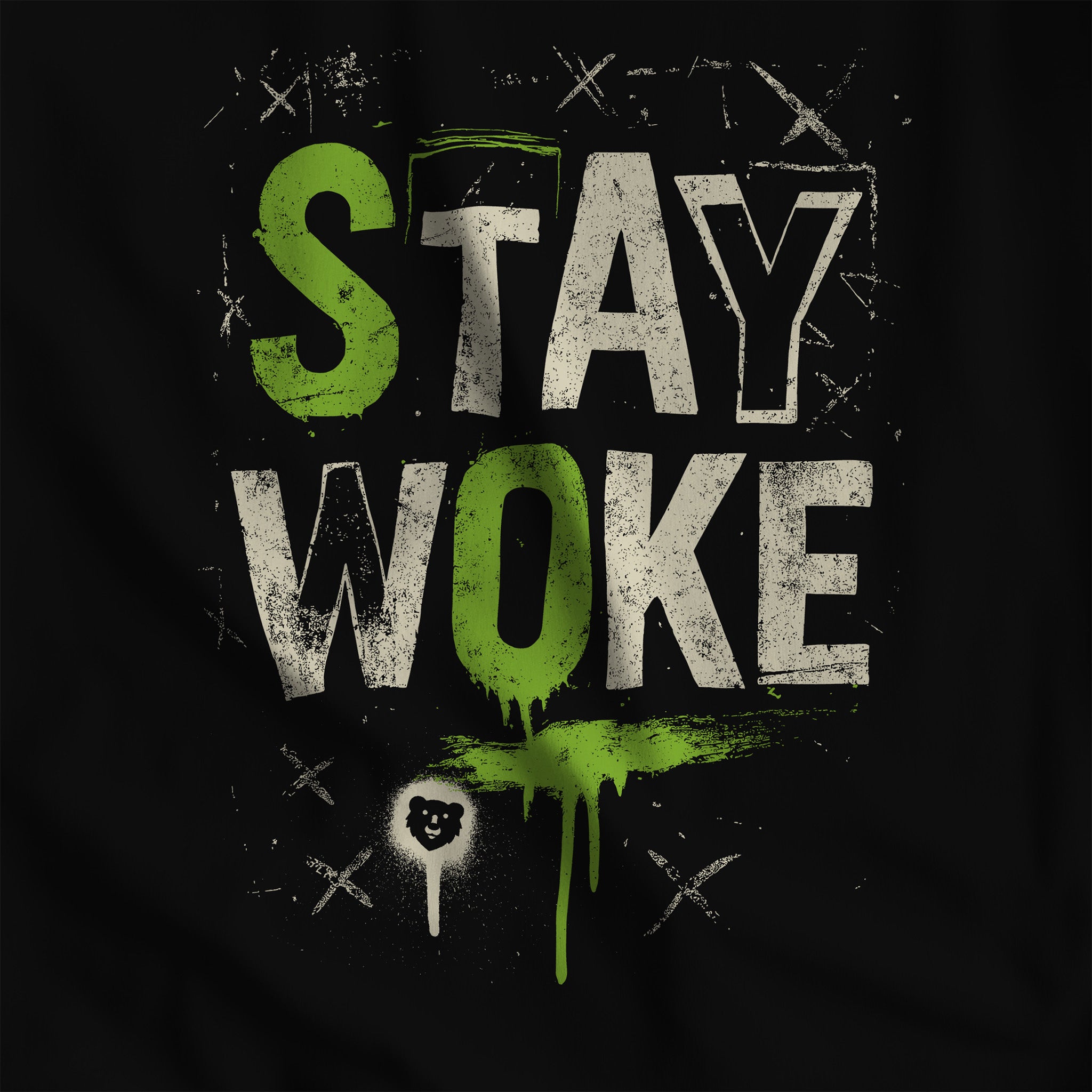 Stay Woke Tank Top - Hunky Tops #color_Black