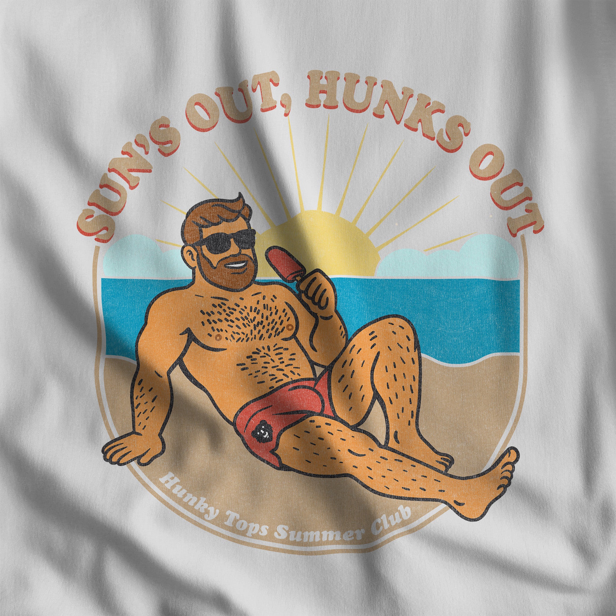 Sun's Out, Hunks Out Tank Top - Hunky Tops #color_White