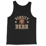 Varsity Bear Tank Top - Hunky Tops #color_Black