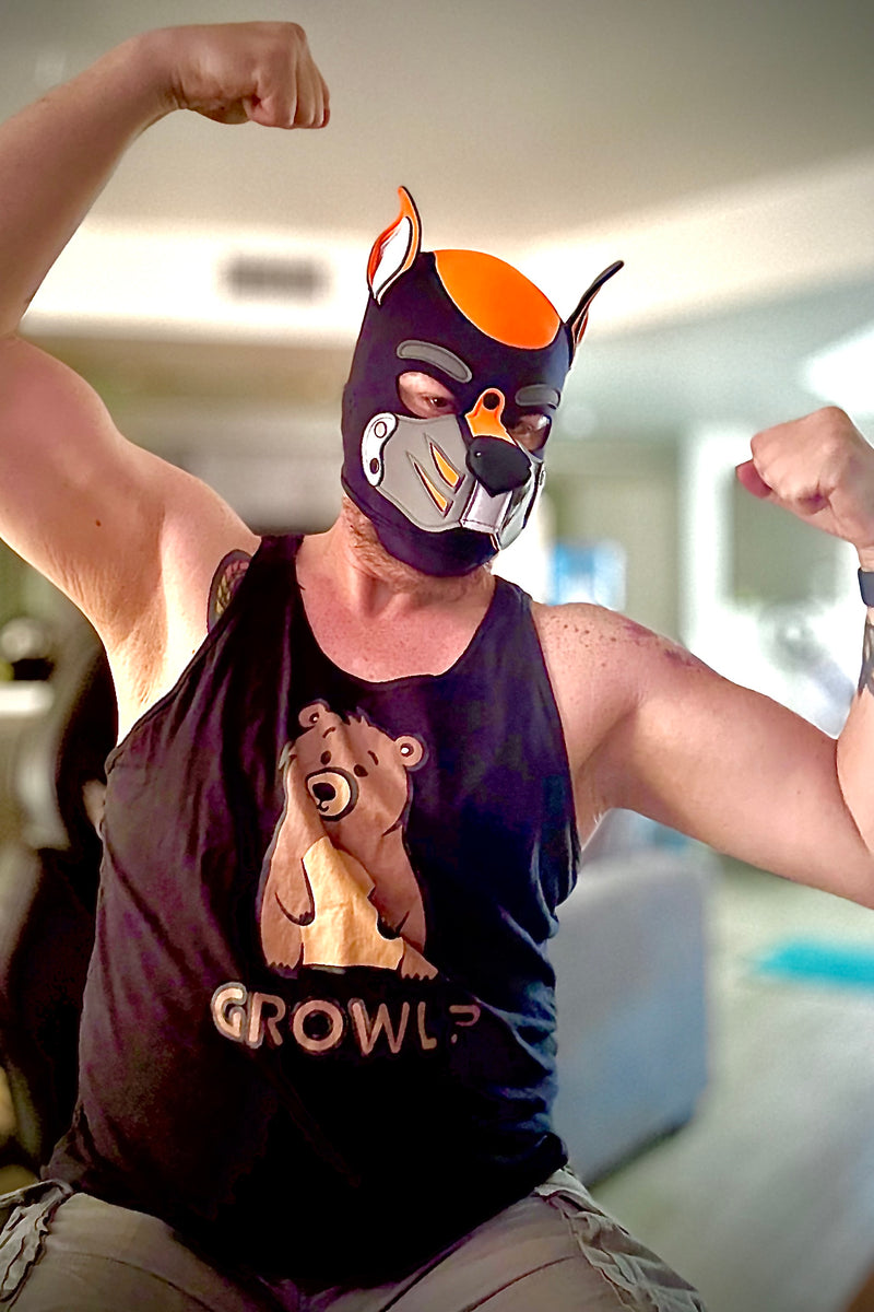 xanderthealphapup wearing Hunky Tops